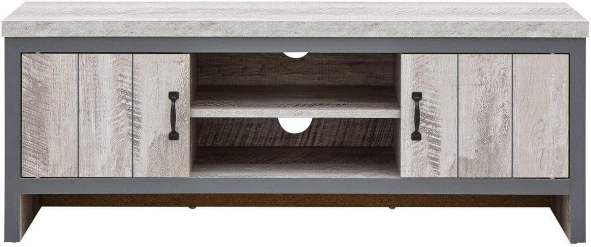 2 Cupboard & Shelf TV Unit