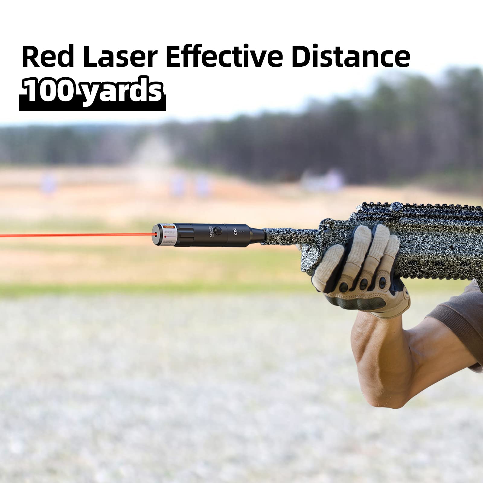 EZshoot Bore Sight Laser Kit Bright Red Laser BoreSighter with Big Button Switch for .17 to 12GA Caliber - Medaid International