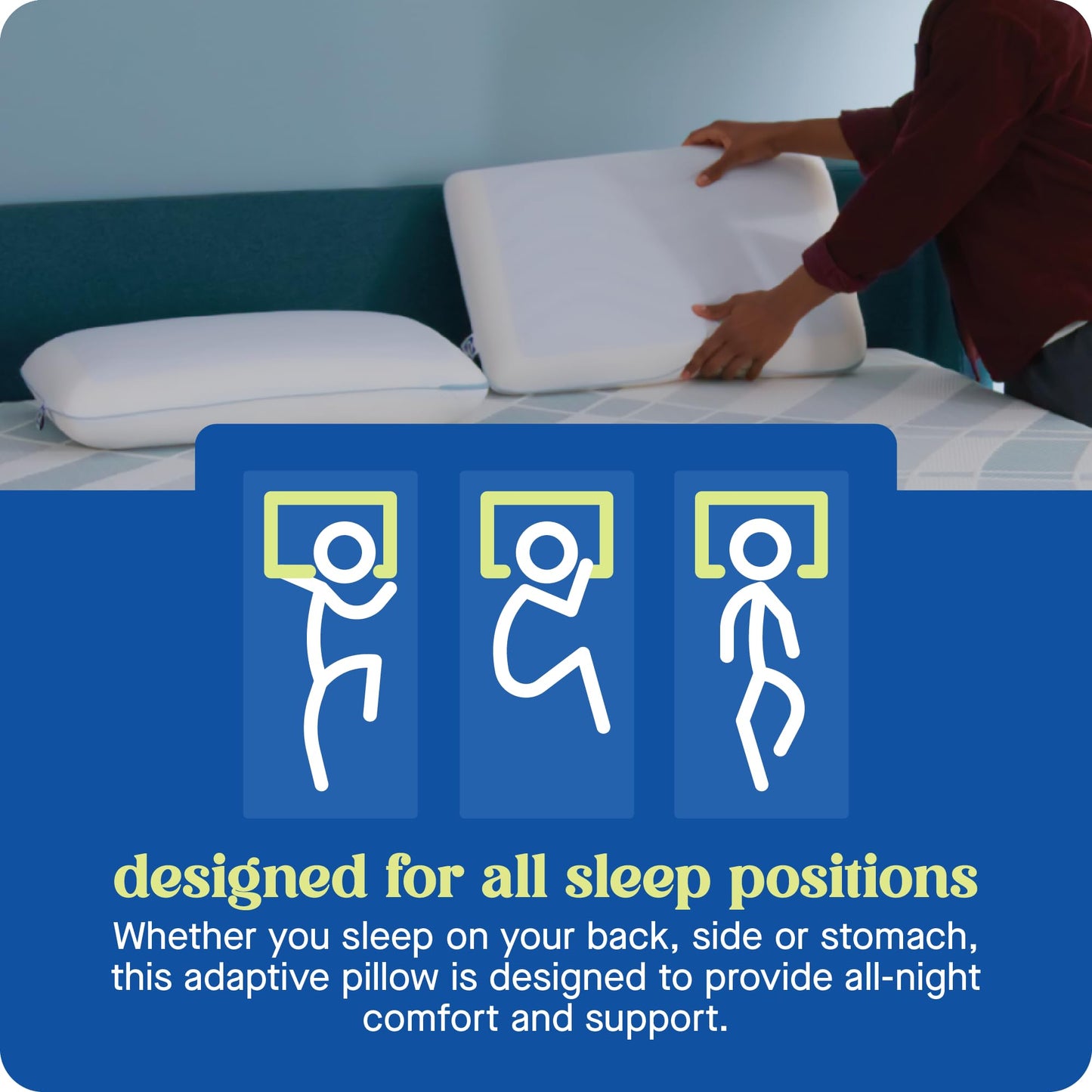 SEALY Dreamlife Memory Foam, Standard Pillow, White - Medaid International