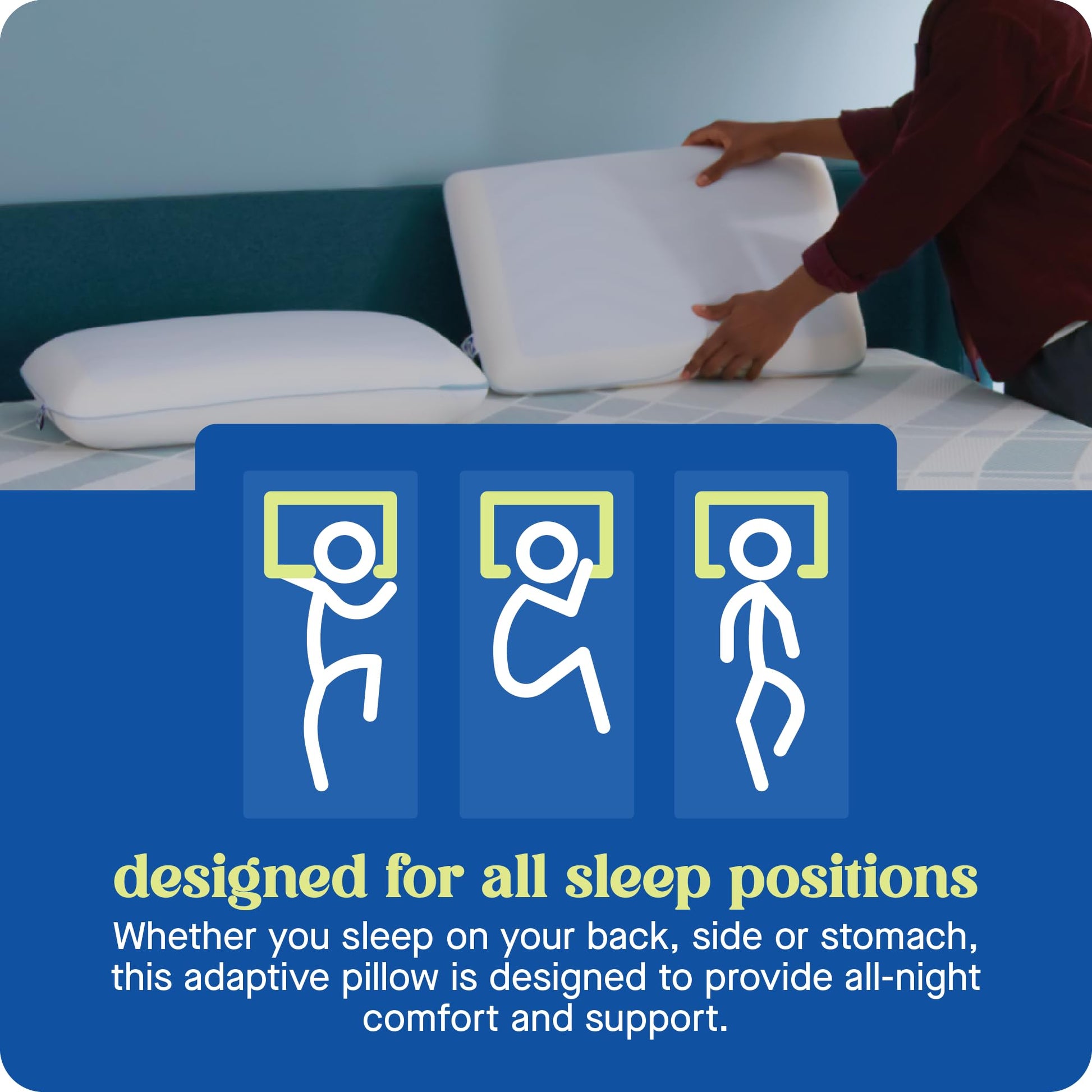 SEALY Dreamlife Memory Foam, Standard Pillow, White - Medaid International