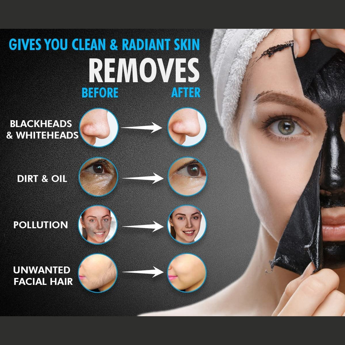 UrbanGabru CharCoal Peel Off Mask | Deep skin cleansing Mask 60gm - Medaid International