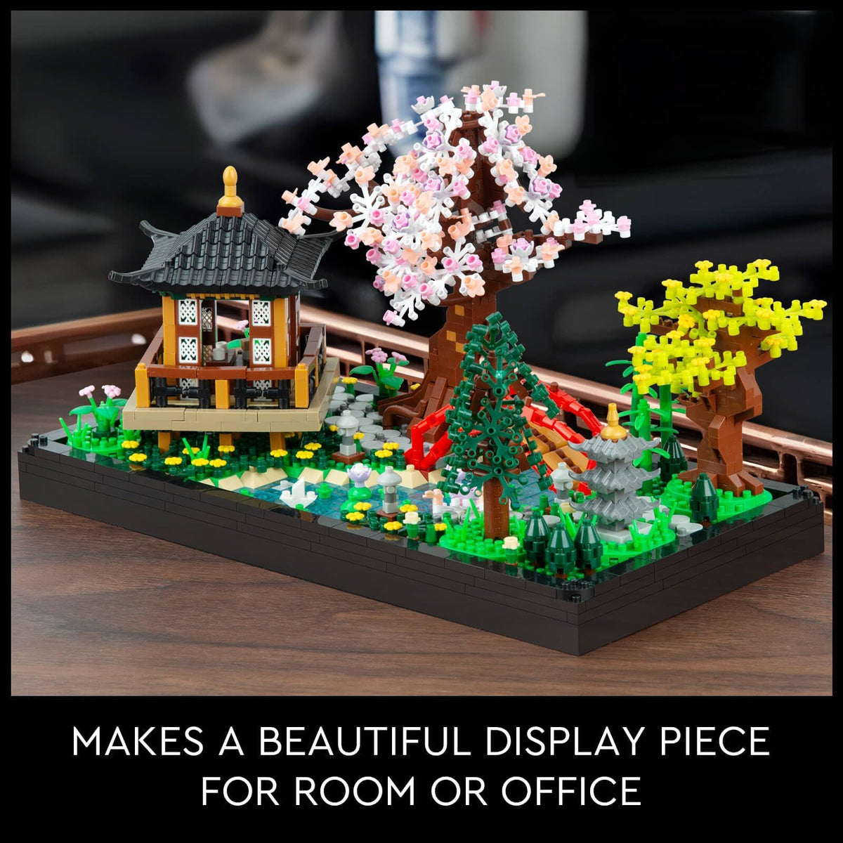 KASTWAVE Cherry Blossom Bonsai Tree Building Set, Creative Japanese Tranquil Zen Gardens, Sakura Flowers and Plants Display Model Gift for Adults Teens 14+ (2280 PCS)