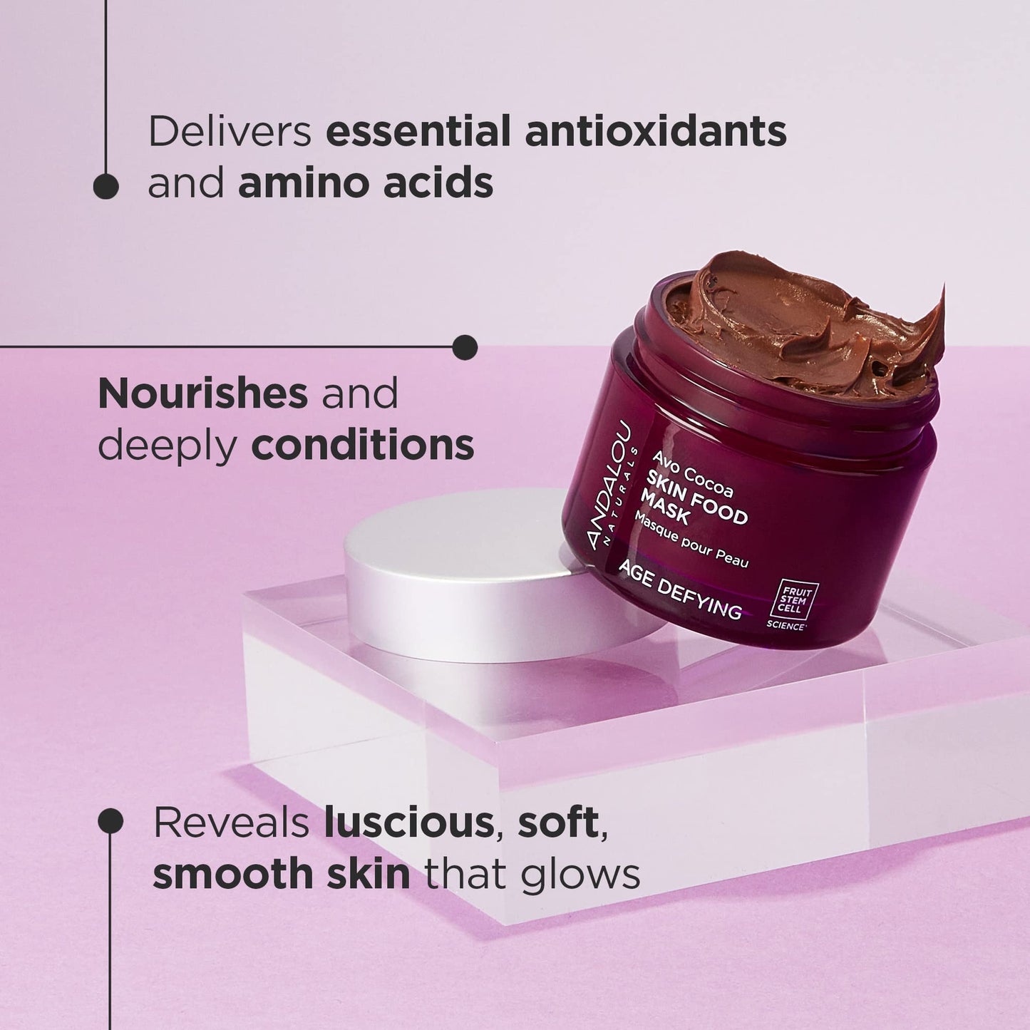 Andalou Naturals Facial Mask, Avo Cocoa Skin Food, 1.7 Ounce - Medaid International