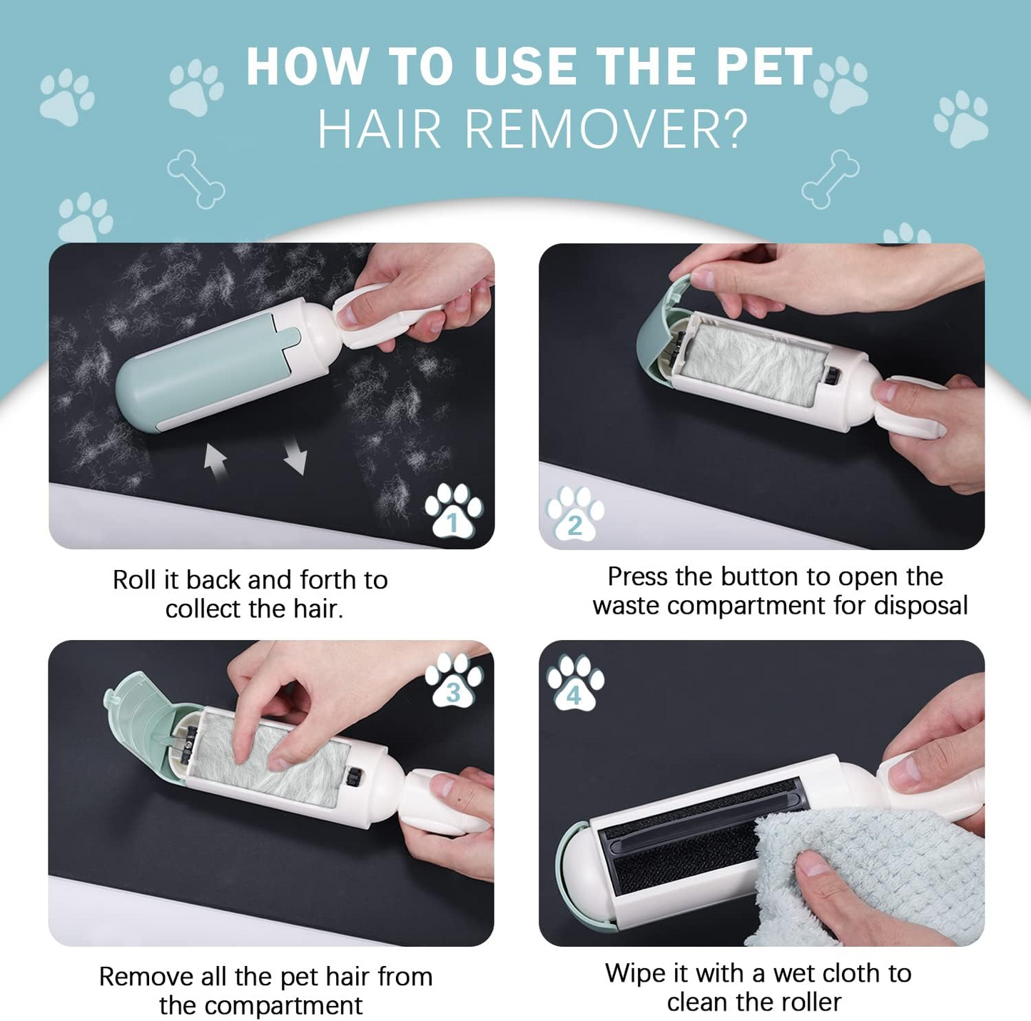 Reusable Pet Hair Remover Roller - Medaid International