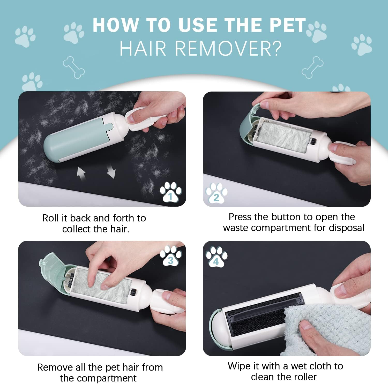 Reusable Pet Hair Remover Roller - Medaid International