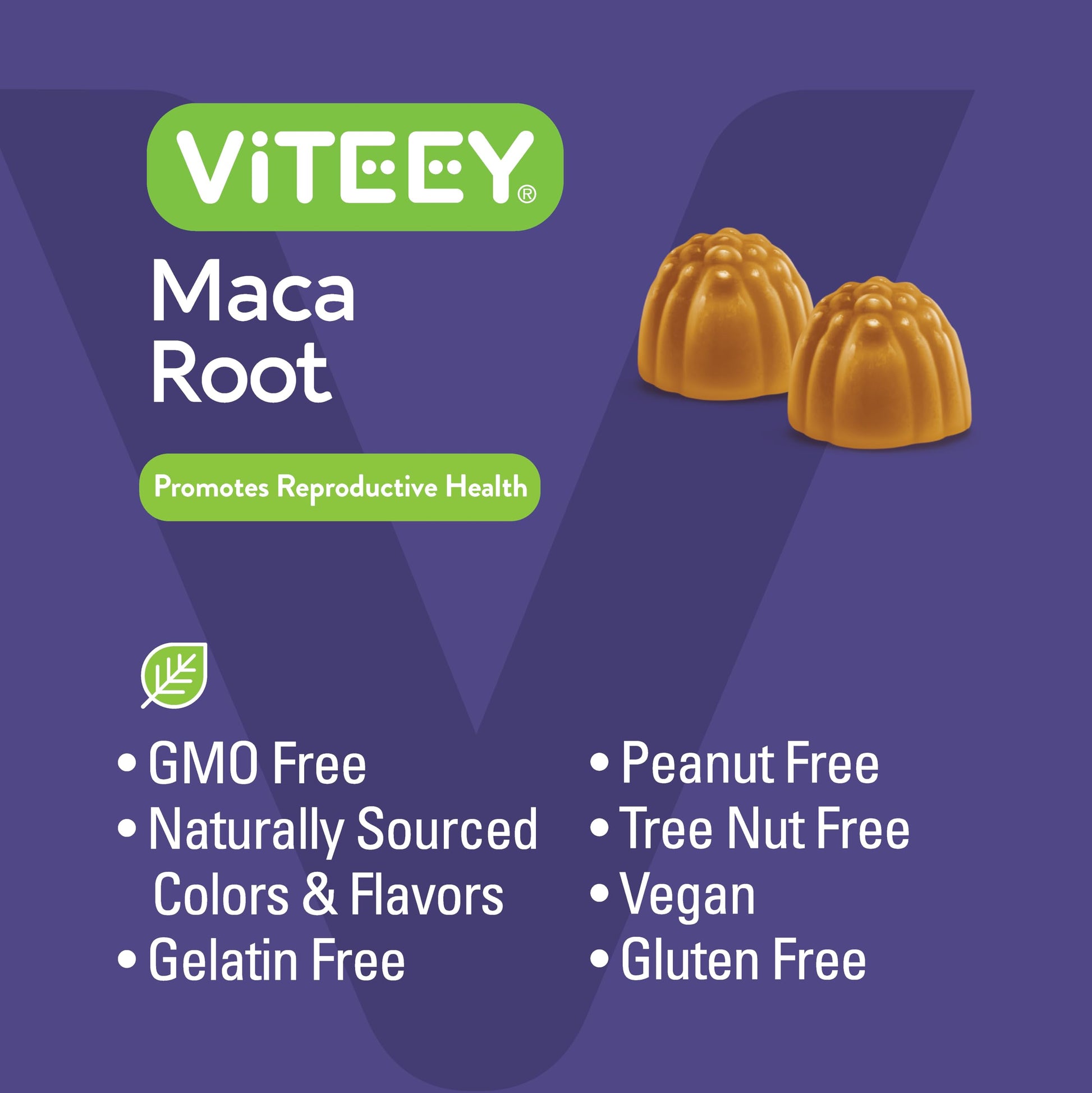 Viteey Black Maca Root Gummies - Drive, Passion & Energy Support - Black Maca Root for Men & Women - Vegan, Gluten Free - 120 Count - Medaid International