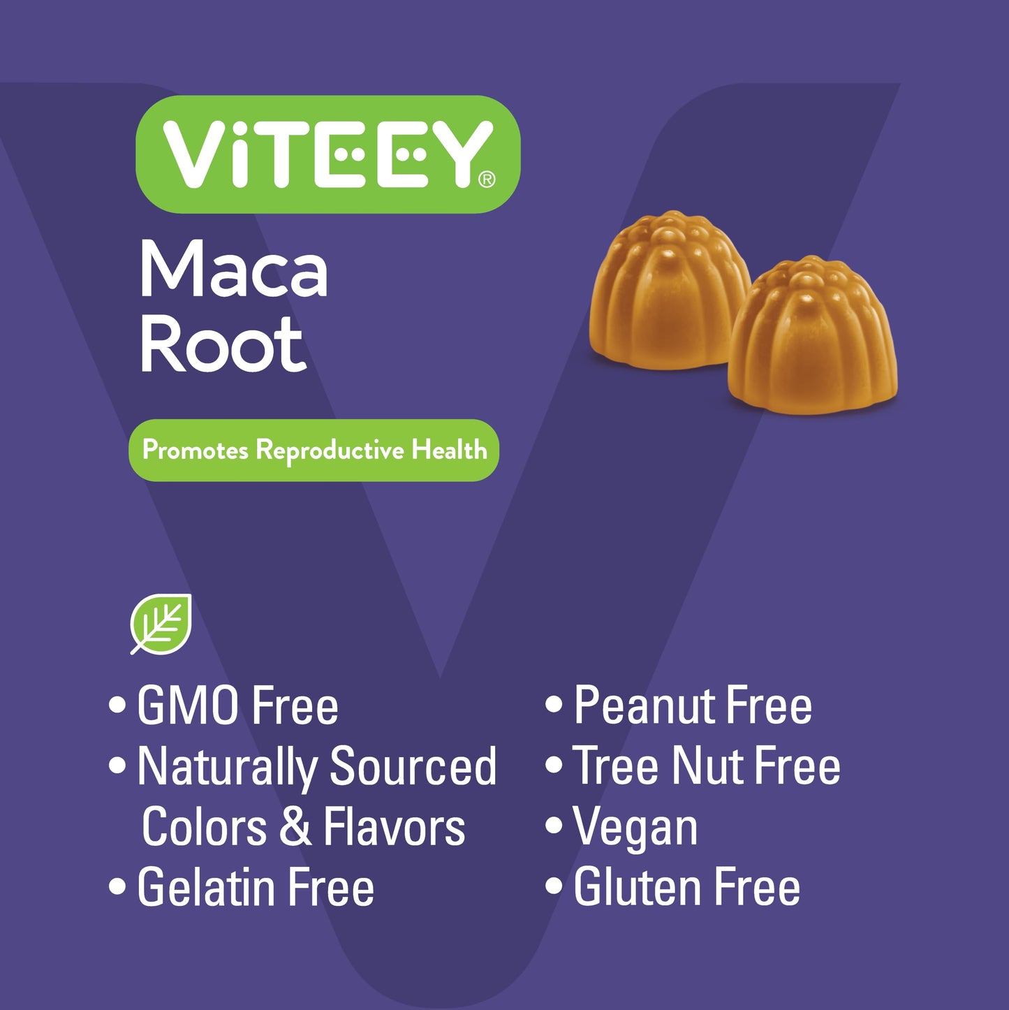 Viteey Black Maca Root Gummies - Drive, Passion & Energy Support - Black Maca Root for Men & Women - Vegan, Gluten Free - 60 Count - Medaid International