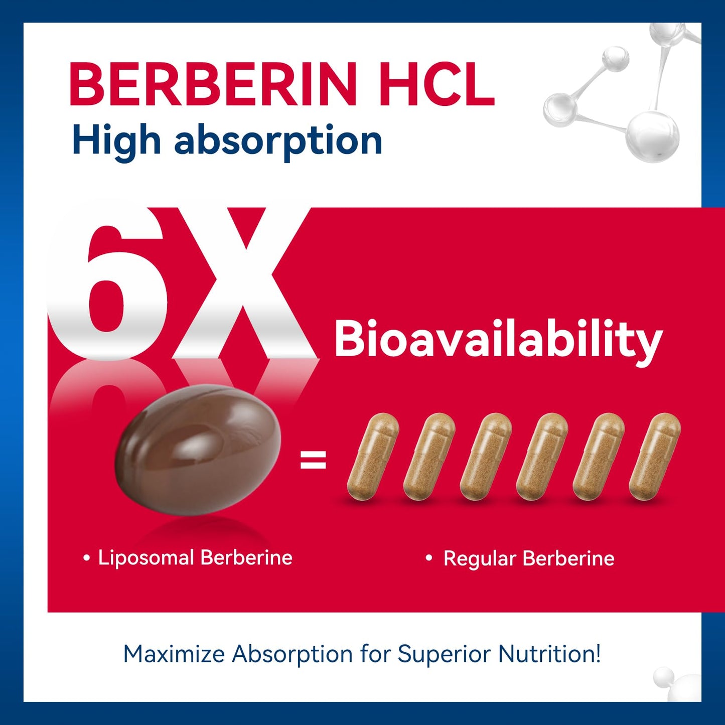 URDRU Berberine HCL Supplement 1500mg - with Ceylon Cinnamon & Gymnema, High Bioavailability Liposomal Berberine Capsules for Women and Men, AMPK Activator - Medaid International