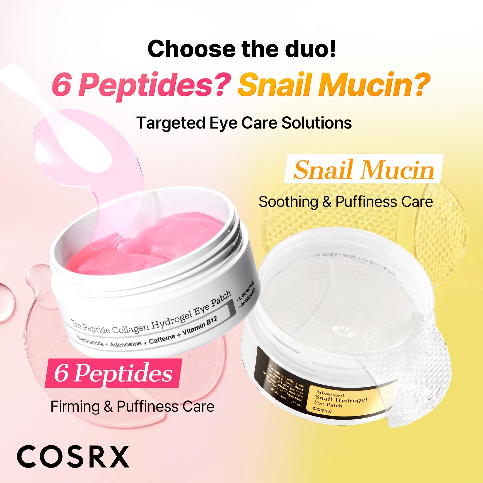 COSRX Snail Mucin Peptide Under Eye Cream, 0.84 fl oz, 73.7% Snail Mucin and Niacinamide, Eye Care, Eye Cream Anti Aging, Dark Circles, Korean Skin Care, Stocking Stuffers for Women - Medaid International