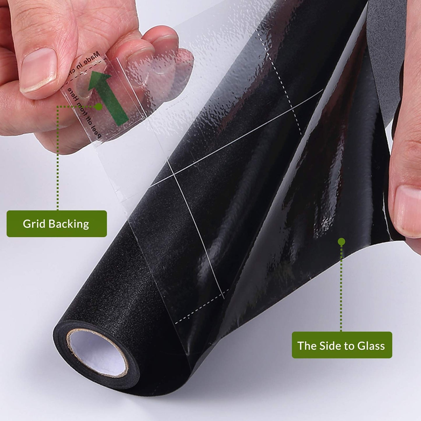 VELIMAX Static Cling Total Blackout Window Film Privacy Room Darkening Window Tint Black Window Cover 100% Light Blocking No Glue (17.7 x 78.7 inches) - Medaid International