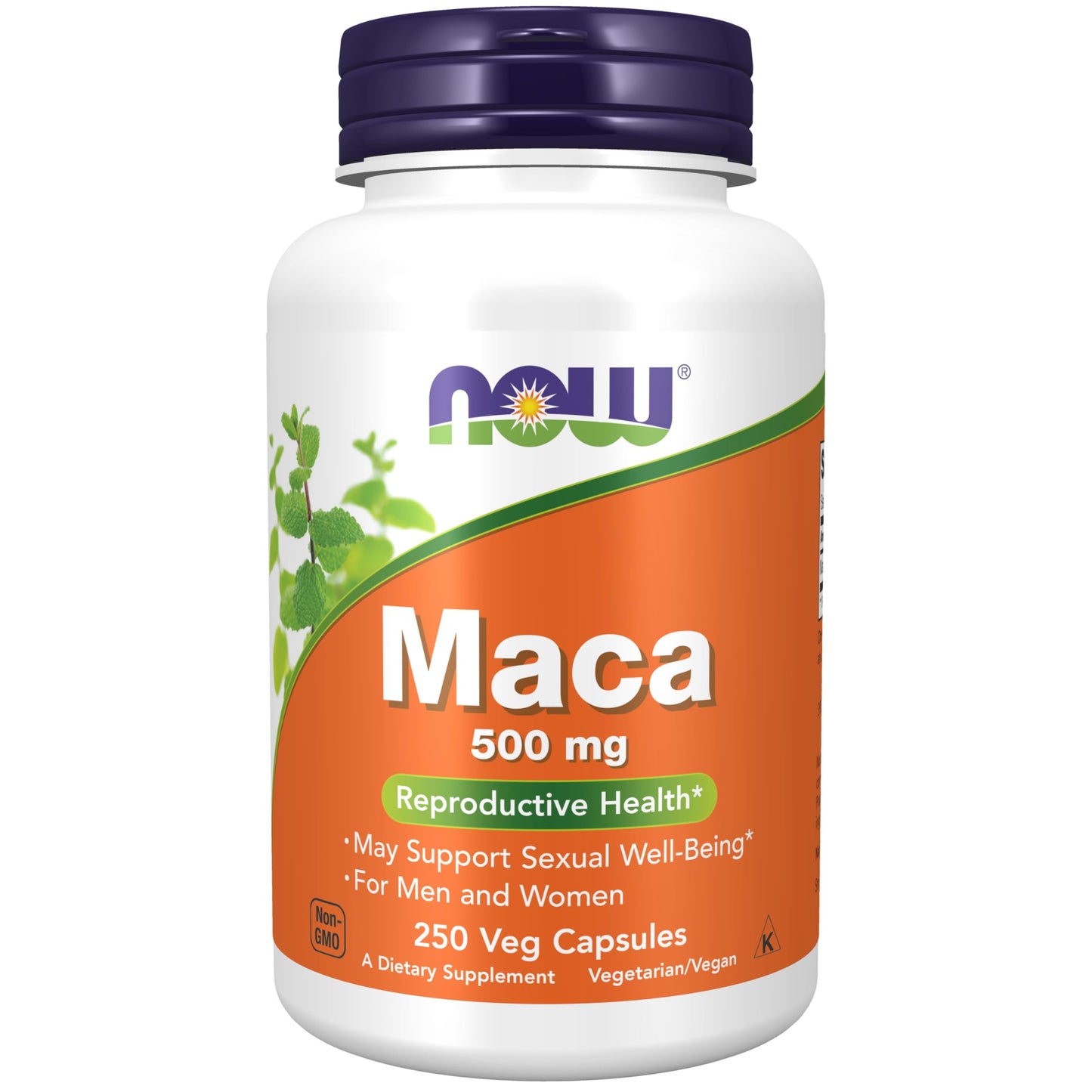 NOW Foods Supplements, Maca (Lepidium meyenii) 500 mg, For Men and Women, Reproductive Health*, 250 Veg Capsules - Medaid International