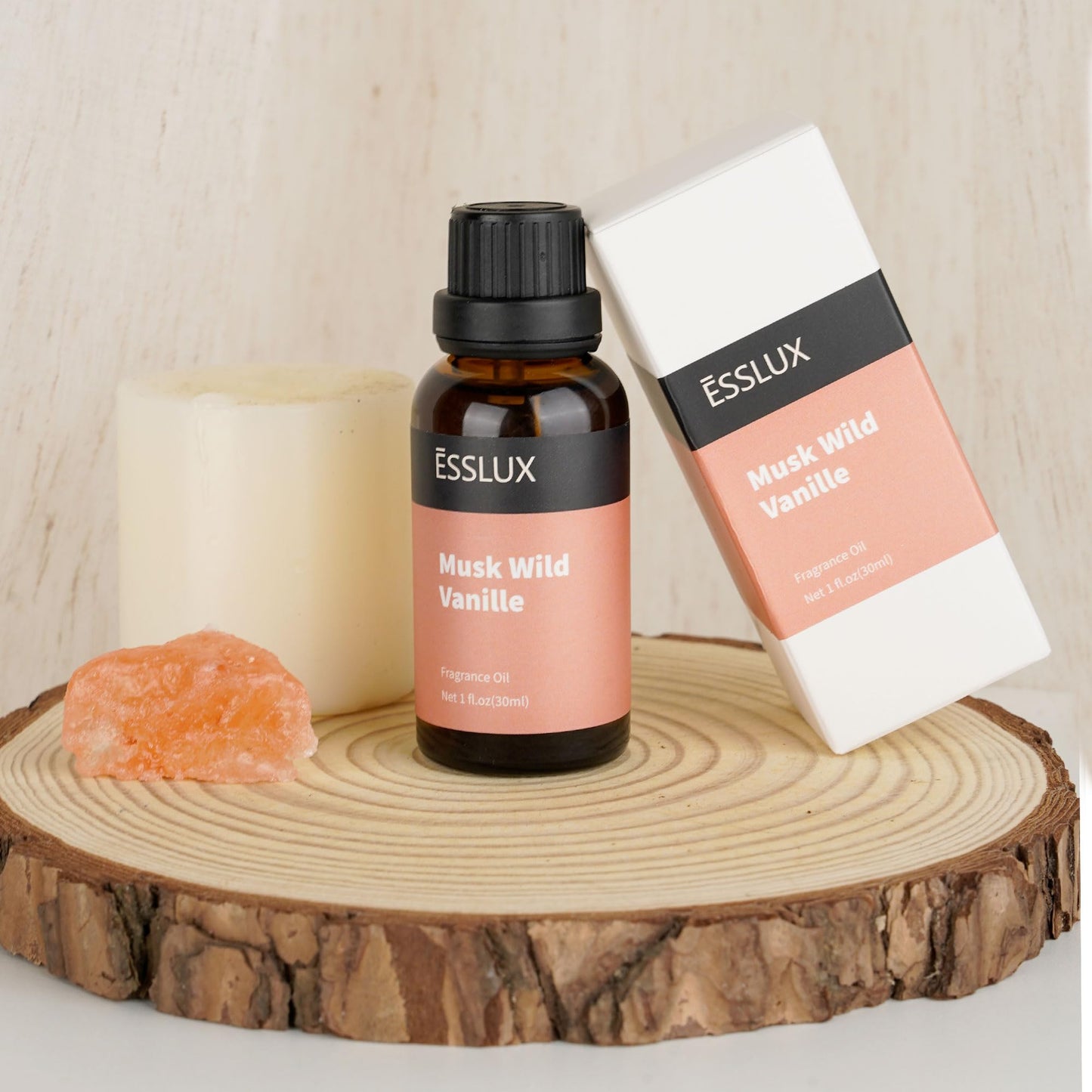 Musk Wild Vanilla Fragrance Oil, ESSLUX Large Single Essential Oil 30ml, Aromatherapy Candle Making Scents, Middle Eastern Scented Oils for Home for Diffuser, Massage, Soap, Perfume, Humidifier - Medaid International