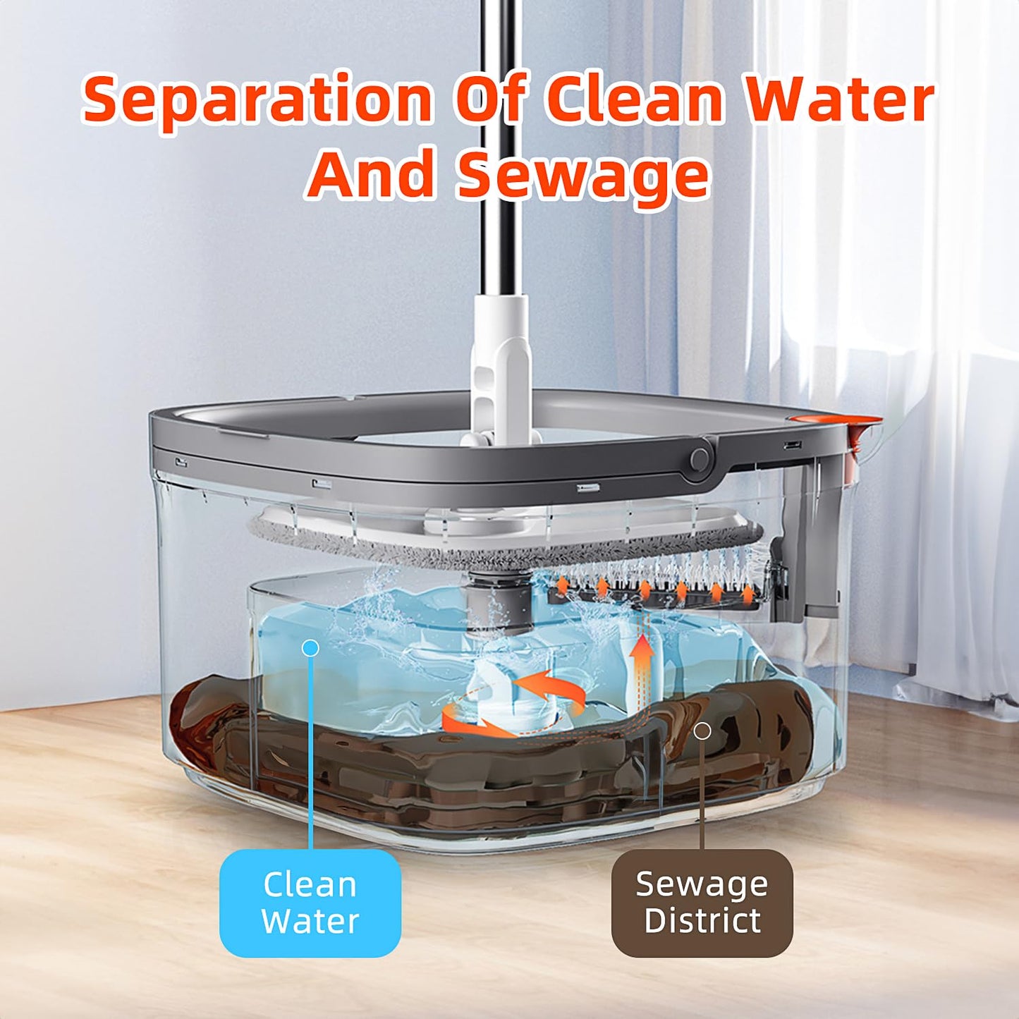 Self Cleaning Mop Broom