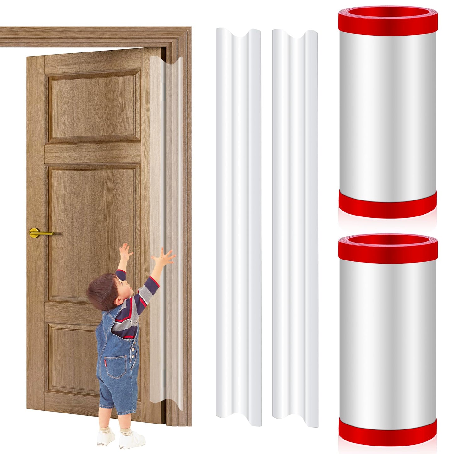 Door Finger Pinch Guard for Baby Proofing عازل أبواب لحماية يد الأطفال