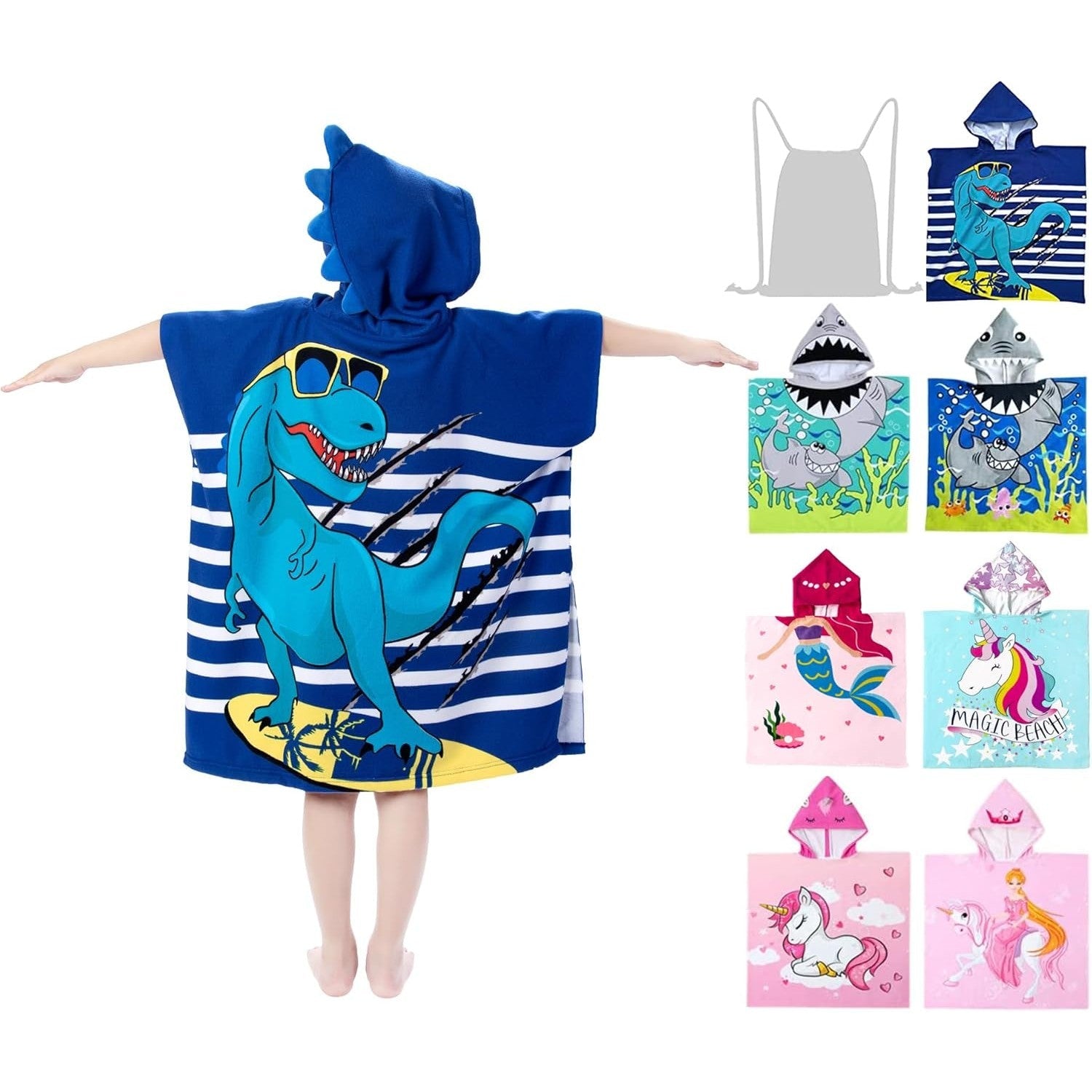 growell Hooded Kids Beach Towels - Medaid International
