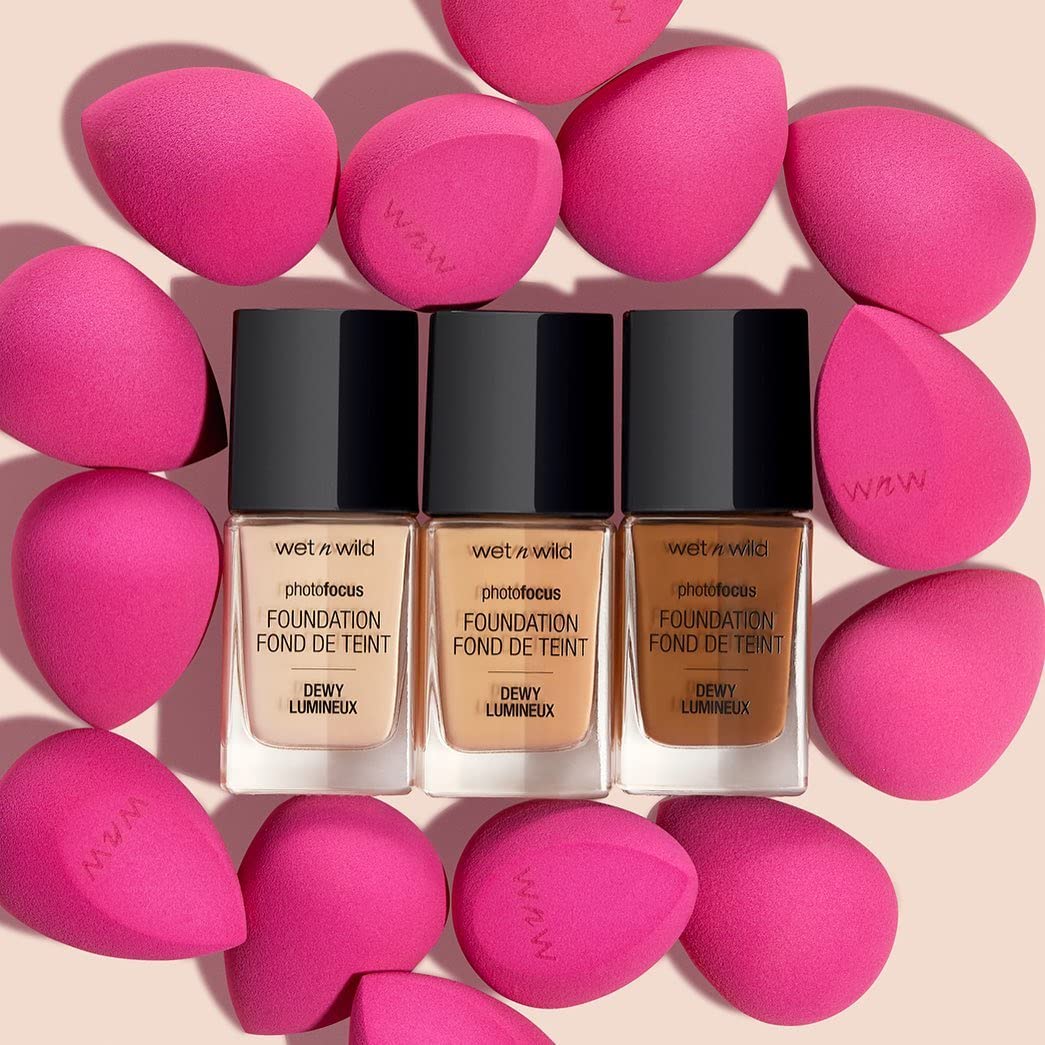wet n wild Double Tap Makeup Sponge Set, Foundation Blending Beauty Sponge Flawless for Liquid, Cream, and Powder Dry and Wet Blender Make Up Use Vegan, Cruelty Free - Medaid International