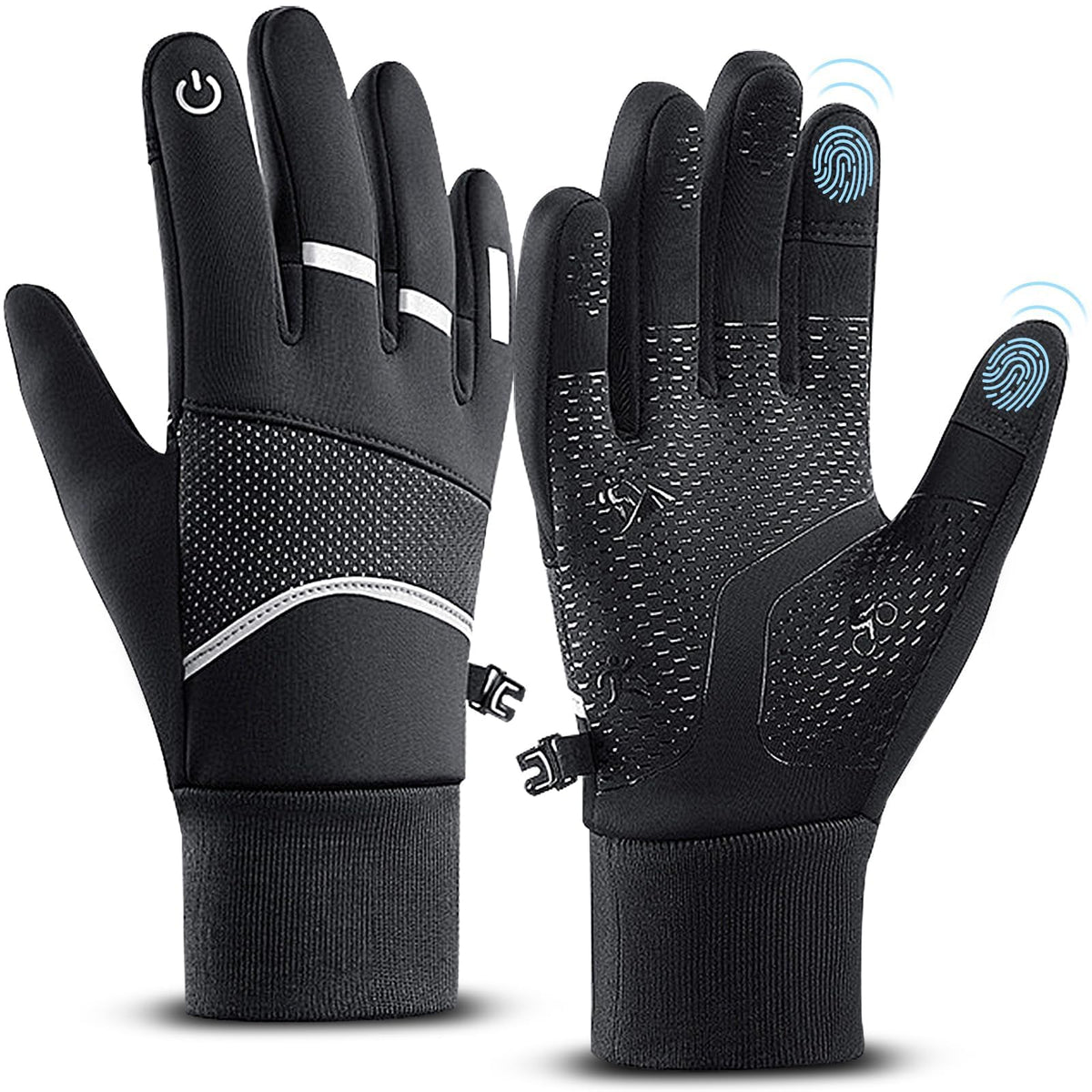 KASTWAVE Winter Gloves - Waterproof, Thermal, Touchscreen Friendly for Outdoor Sports, Running, Biking, and Driving - Unisex Design for Men and Women