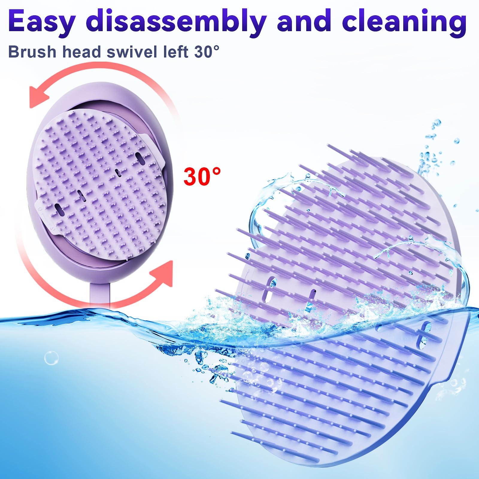 DYUHOOAO Electric Hair Growth brush - Care Comb for Dandruff Removal - Built-in Anion Device - Scalp Massager Hair Follicle Stimulation Tool - Gifts for Men and Women to Relax Head Stress - Medaid International