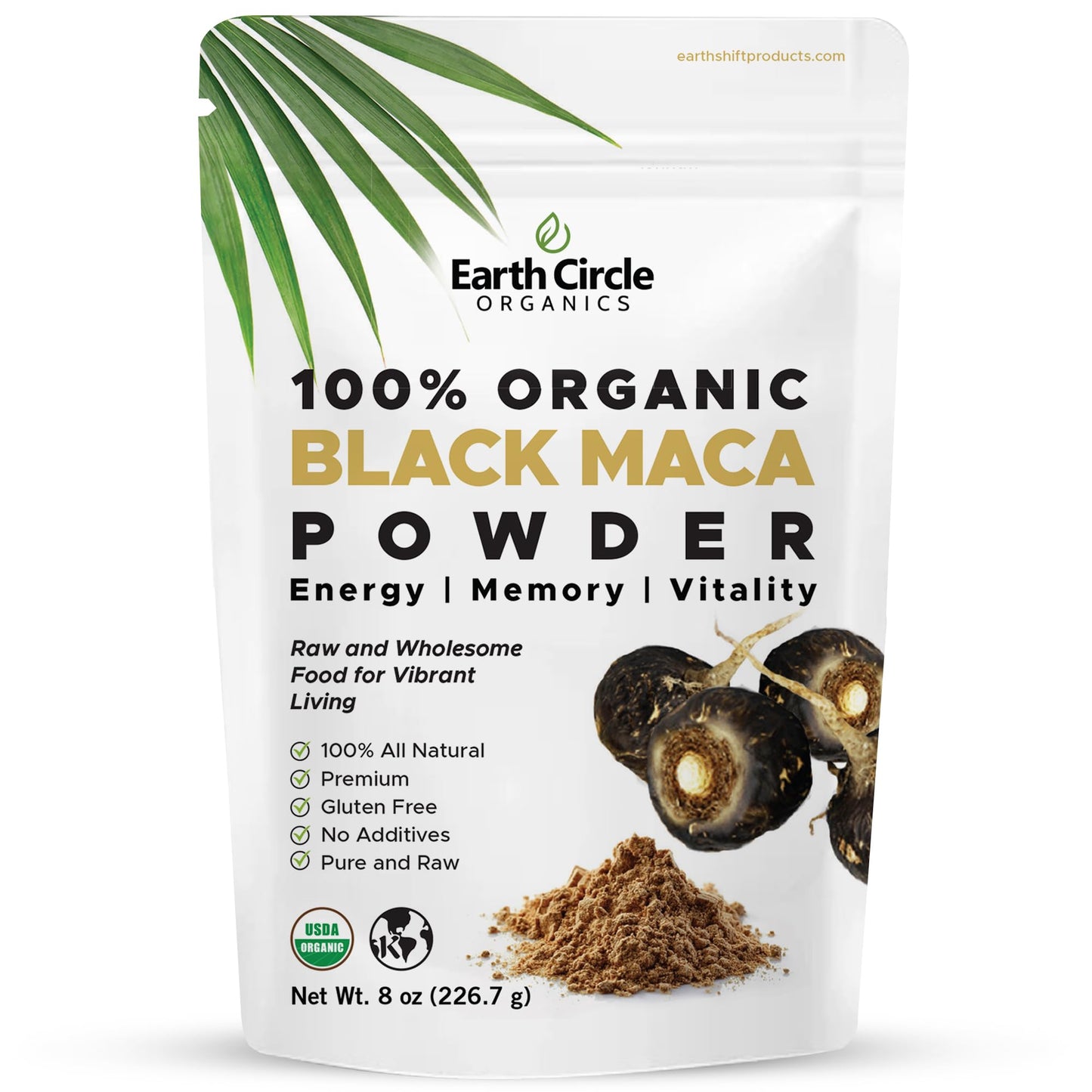 Organic Black Maca Peruvian Root Powder | Black Maca Root for Men | Natural Supplement | Essential Vitamins, Minerals & Fatty Acids Improved Energy | Immune Support (8oz, Pack of 1) - Medaid International