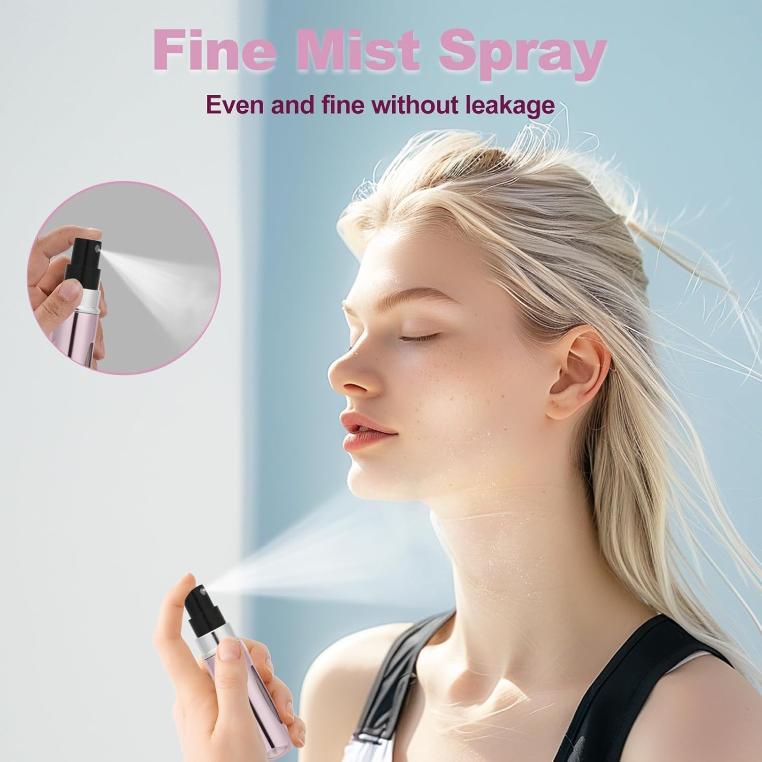 QIBANHUA Refillable Perfume Atomizer Travel 10Pcs 5ML Portable Mini Pocket Perfume Atomizer Bottle Spray For Women Mens Small Mister Spray Bottle For Travel Accessories - Medaid International