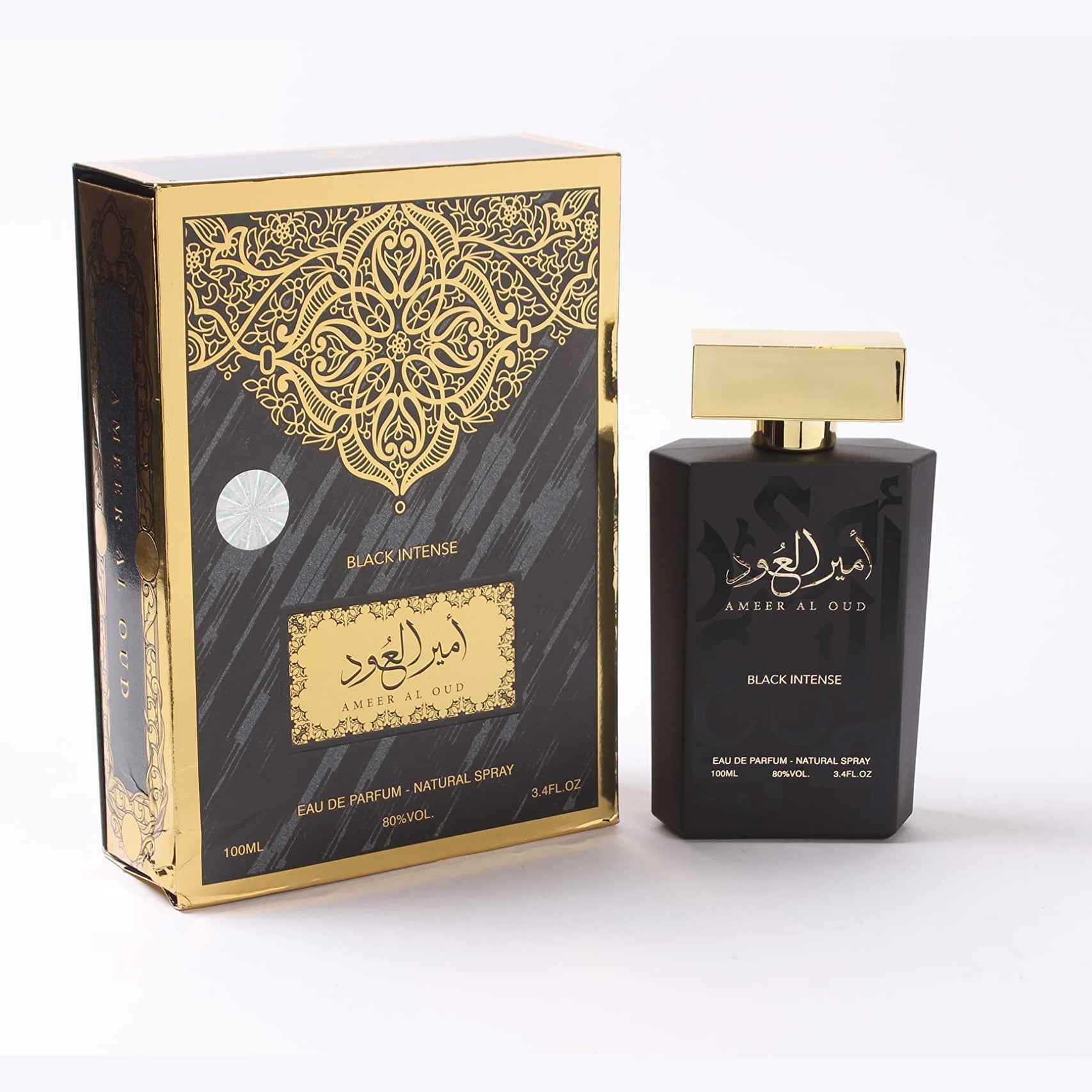 ††† Upscale Perfume & Oud Ameer Al.Oud Black Intense Eau De Parfum Unisex Spray - 3.4 Fl Oz (100 ml) عطر امير العود بلاك انتنس - Medaid International
