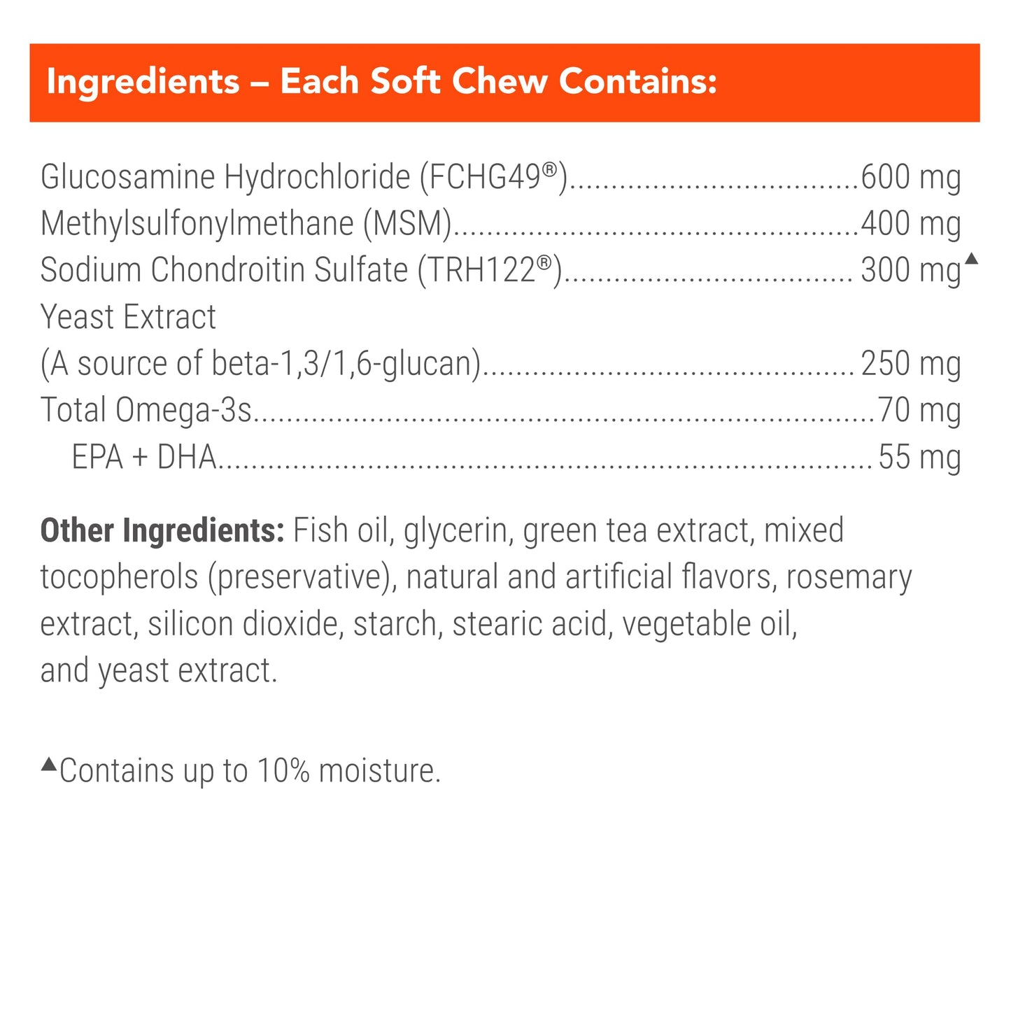 Nutramax Cosequin for Senior Dogs Joint Health Supplement, Contains Glucosamine, Chondroitin, MSM, Omega-3s and Beta-Glucan, Supports Joint, Skin and Coat, Immune Health, Soft Chews, 120 Count