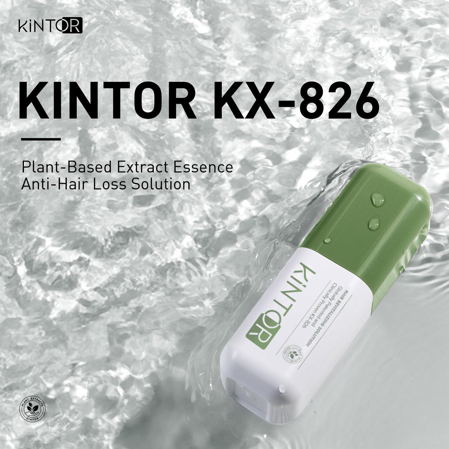 Kintor 0.5% KX-826 Hair Density Serums, DHT Blocker, Hair Repair, Thicker, Strengthening, Fuller-looking Healthier Hair, Reducing Hair Loss, for Men and Women, for All the Day, 60ml - Medaid International