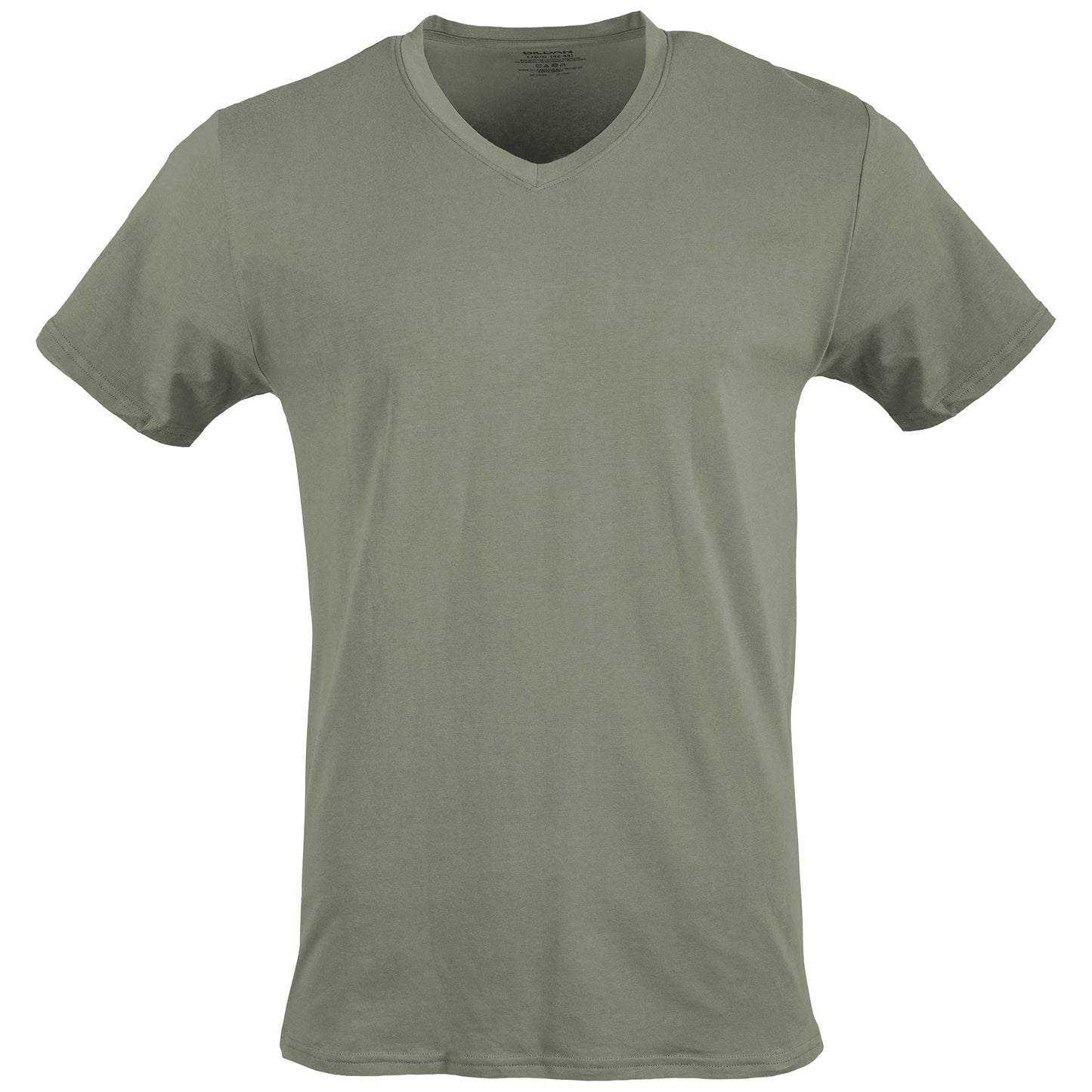 Gildan Men's V-neck T-shirts, Multipack Underwear, Black/Sport Grey/Charcoal/Military Green (5-pack), Large US - Medaid International