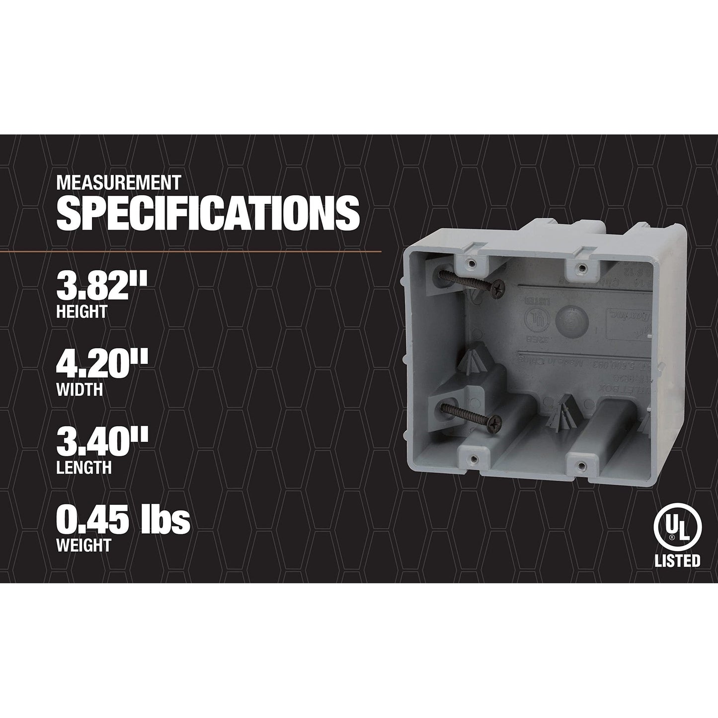 Southwire MSB1G One Gang Device Box with Depth Adjustable, Heavy Duty 42lb - Medaid International