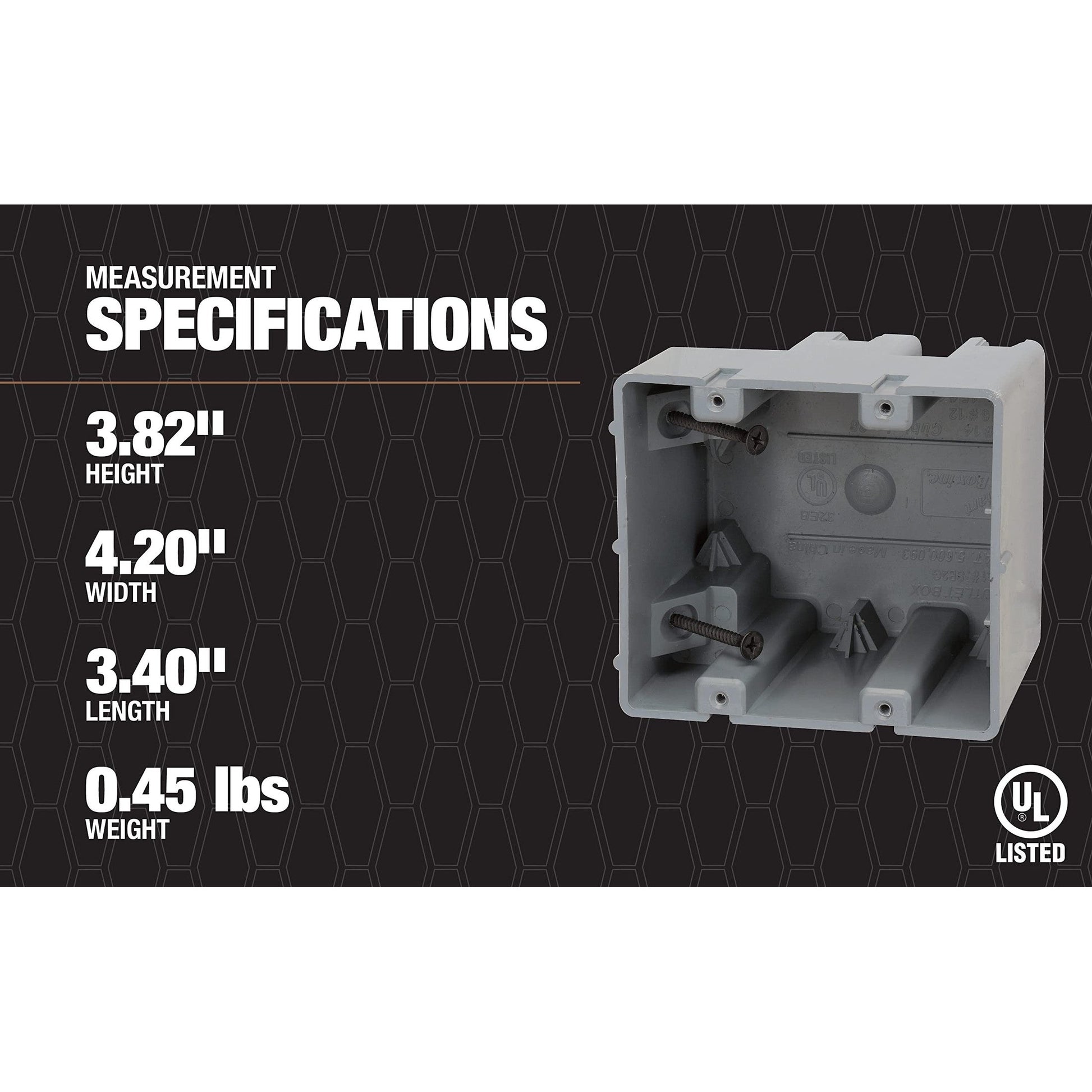 Southwire MSB1G One Gang Device Box with Depth Adjustable, Heavy Duty 42lb - Medaid International