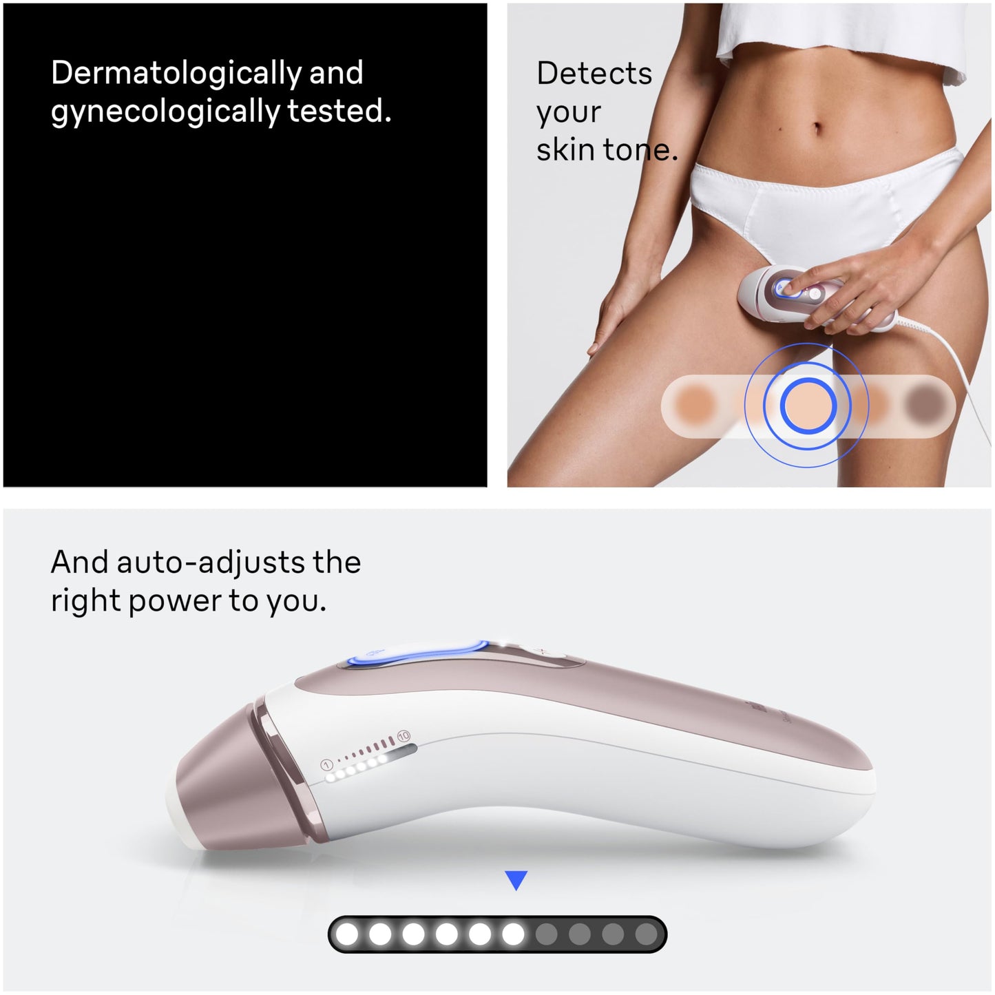 Braun Smart IPL, Skin i·Expert Pro 7: at Home Laser Hair Removal, Permanent Visible Hair Reduction, Holiday Gifts for Women and Men with Free App, Vanity Case, Venus Razor, 4 Smart Heads, IPL7387 - Medaid International