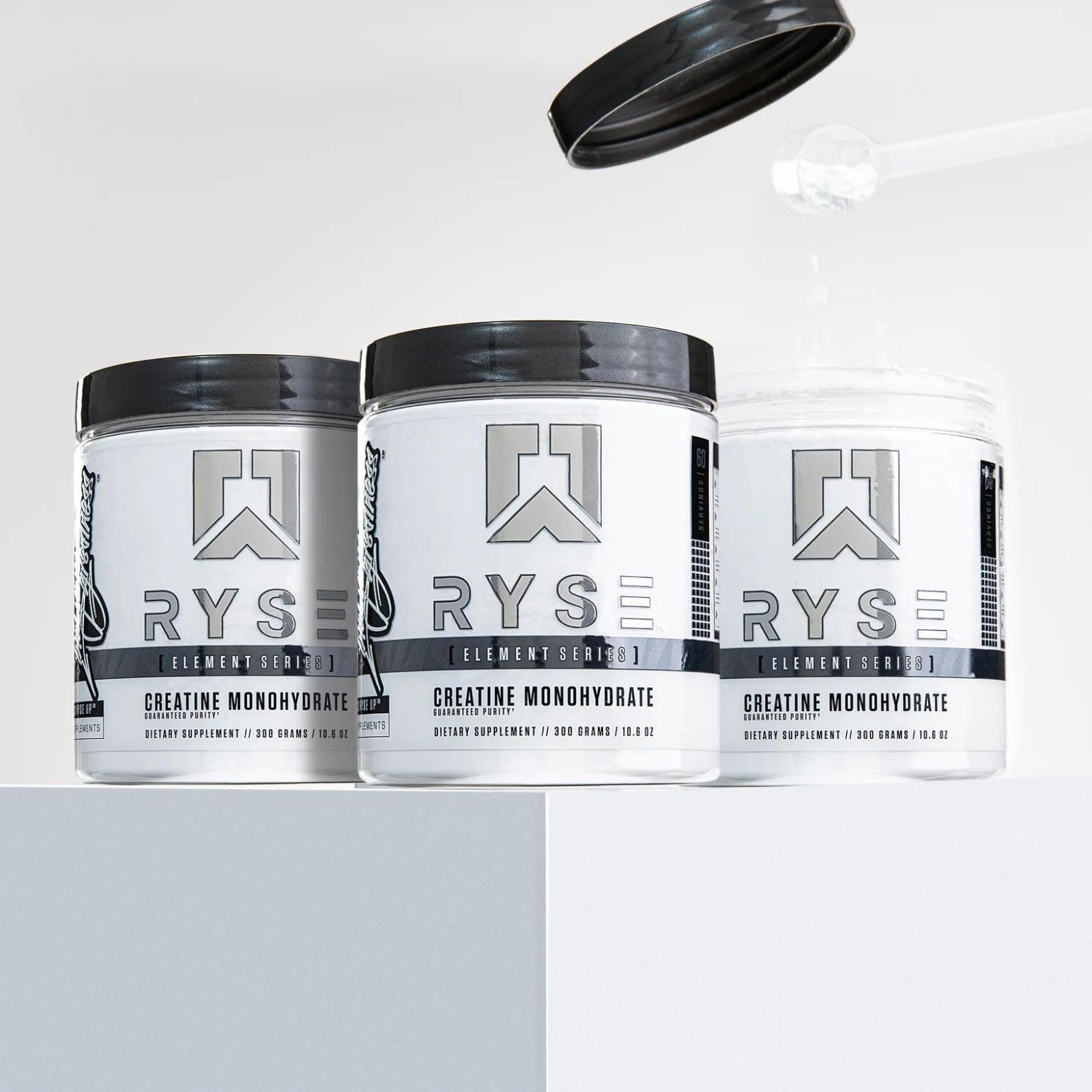 RYSE Creatine Monohydrate Powder - Unflavored - Supports Men & Women Lean Muscle Growth, Strength, Power, and Endurance - Helps Reduce Fatigue and Improve Workout Recovery - 60 Servings - Medaid International