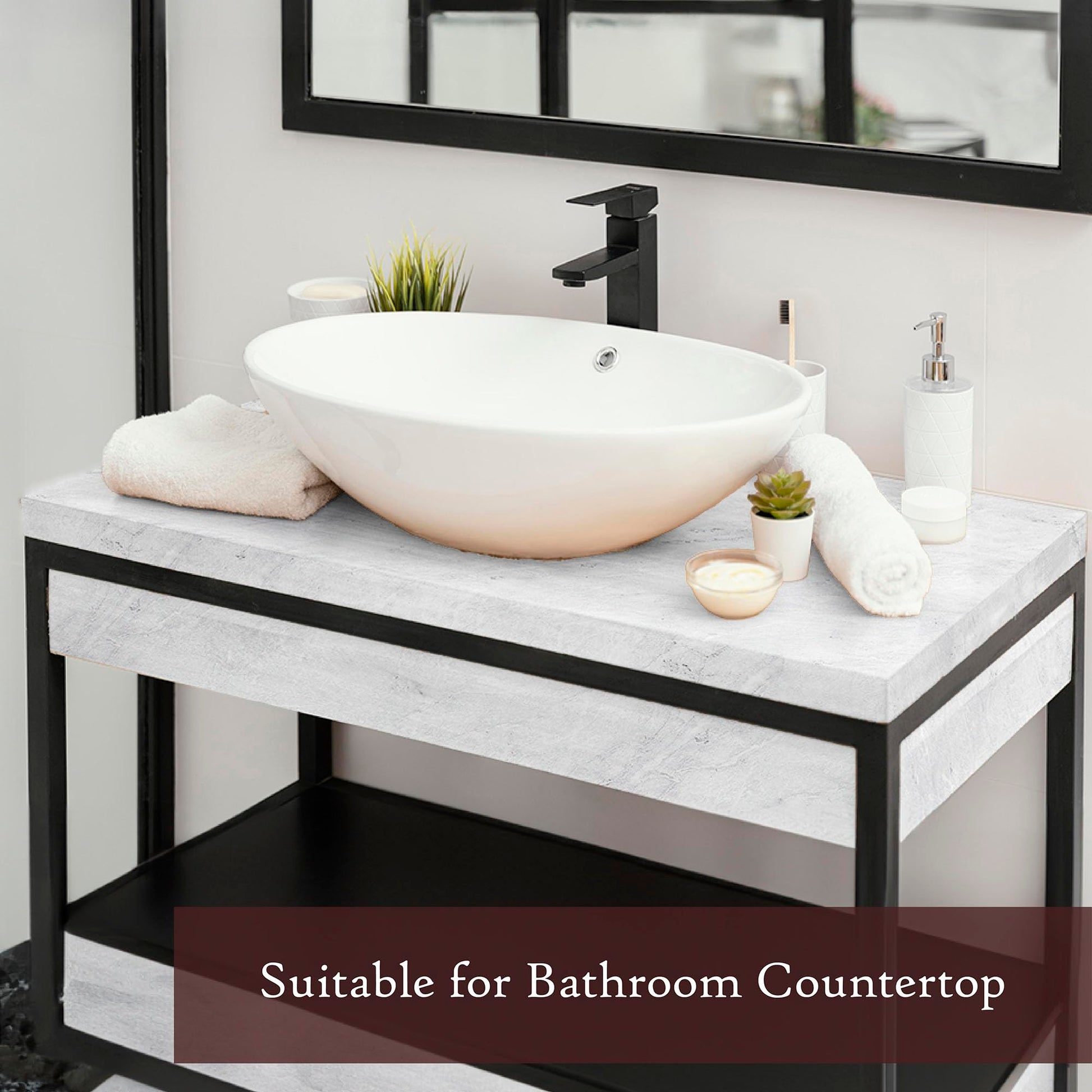 Very Berry Sticker Marble Contact Paper (White, 15.7" x 78", 1 Pack) Peel and Stick Countertop Wrap, Waterproof Vinyl, Renter Friendly for Kitchen Counters, Bathroom Vanities & Cabinets - Medaid International