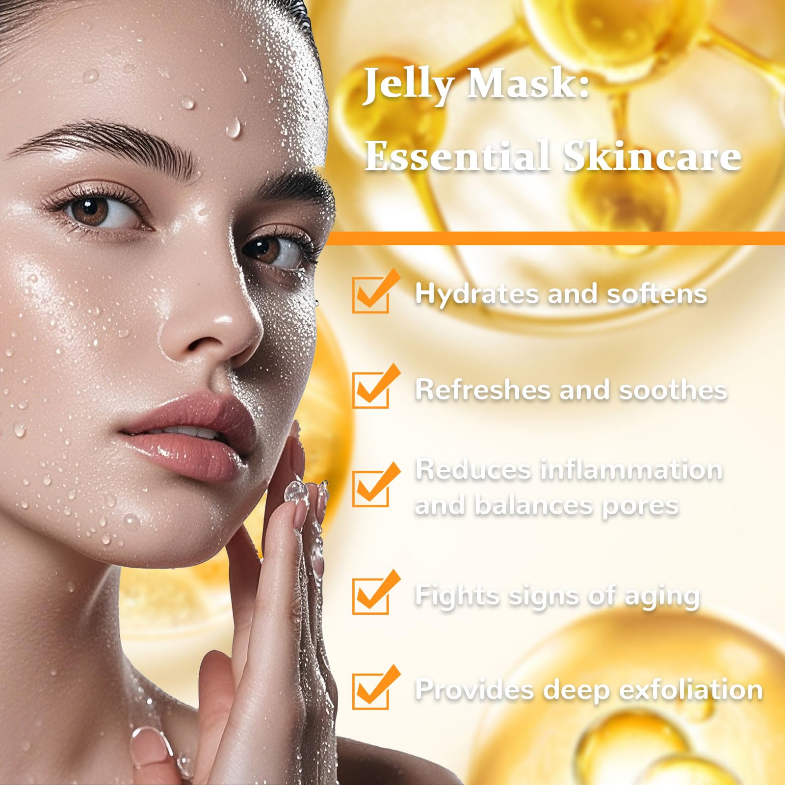 Nielies Jelly Mask for Facial Professional- Peel off Hydro Face Mask Powder for Hydrating & Cleaning - 23 Fl oz (24k) - Medaid International