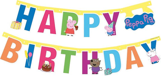 Peppa Pig 143 cm Birthday Paper Banner Garland  | Peppa Pig  in Lebanon