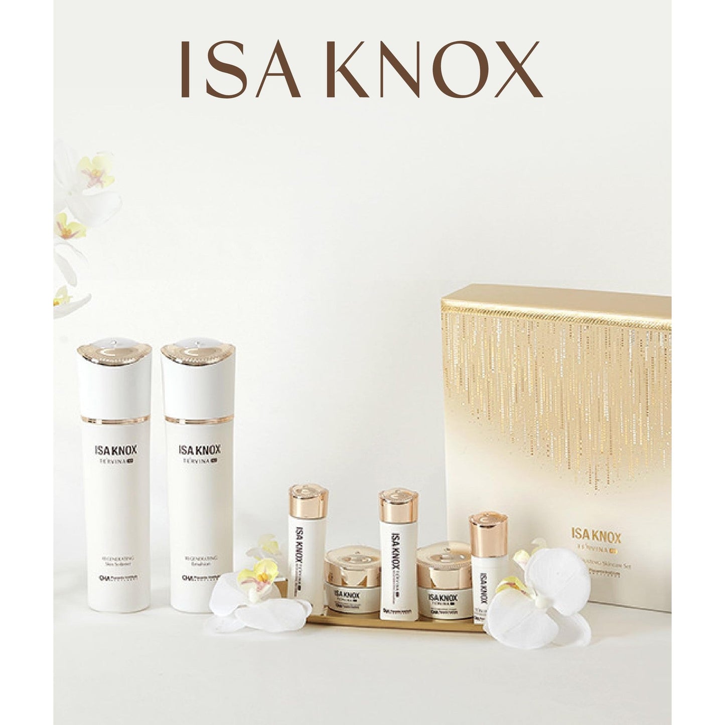 ISA KNOX TE'RVINA AD Regenerating Skincare Set (12.7fl oz) - Hydrating, Nourishing & Firming Toner & Moisturizer Set for Youthful and Radiant Skin, Placenta, Rose Absolute - Medaid International