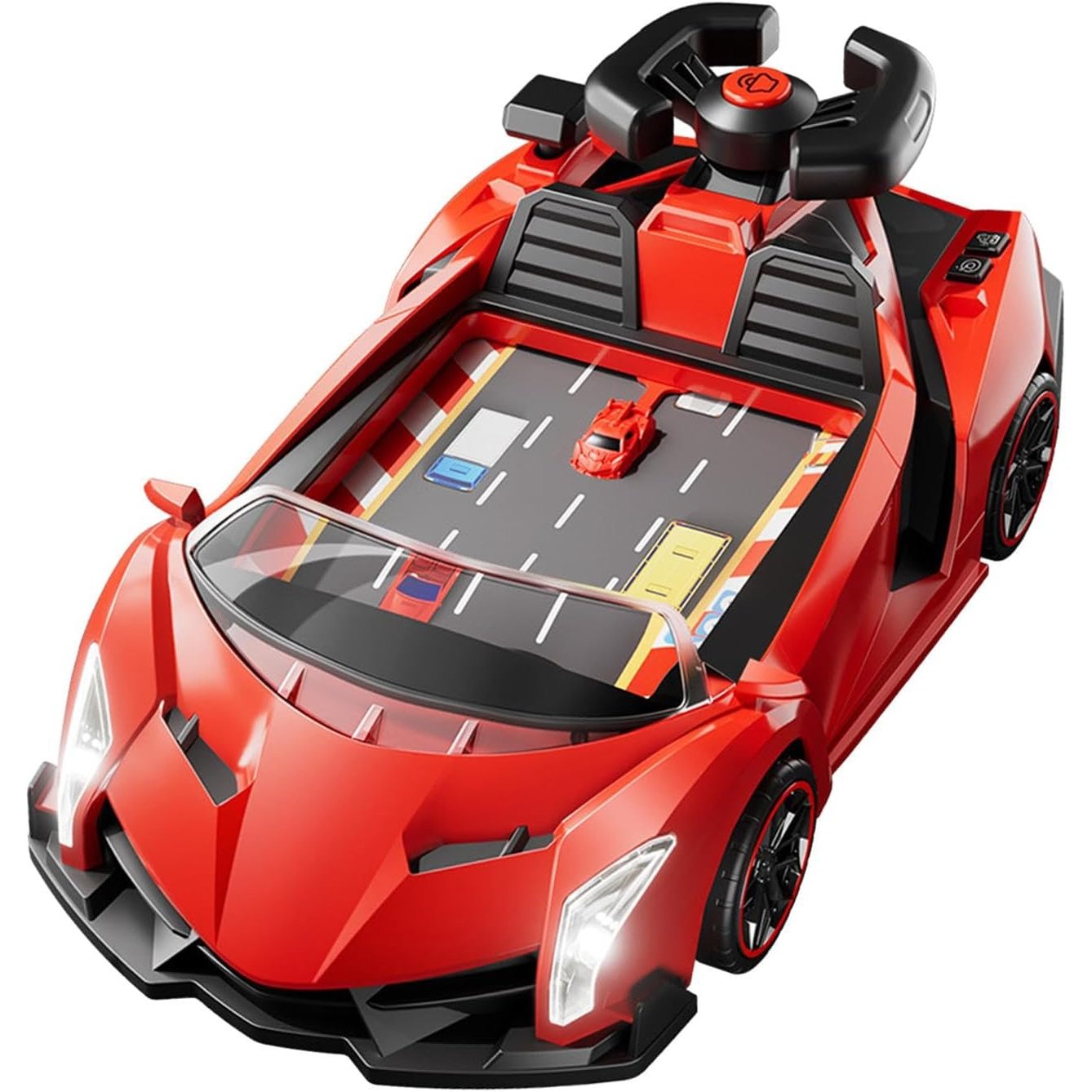 Driving Simulator 2025 - Interactive Steering Wheel Toy for Kids Ages 3+