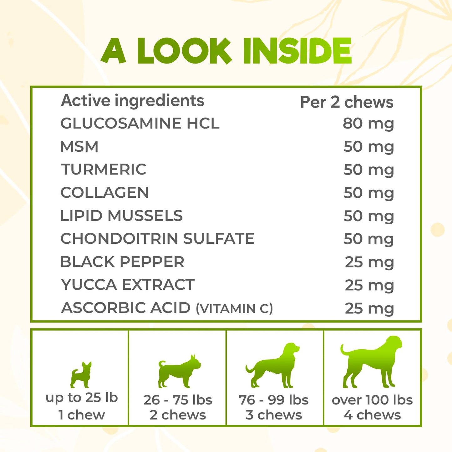 ZENO Glucosamine HCL & Hip and Joint Chews for Dogs - 150 pcs - Advanced Hip and Joint Support for Dogs - with MSM & Green Lipped Mussel - Chicken