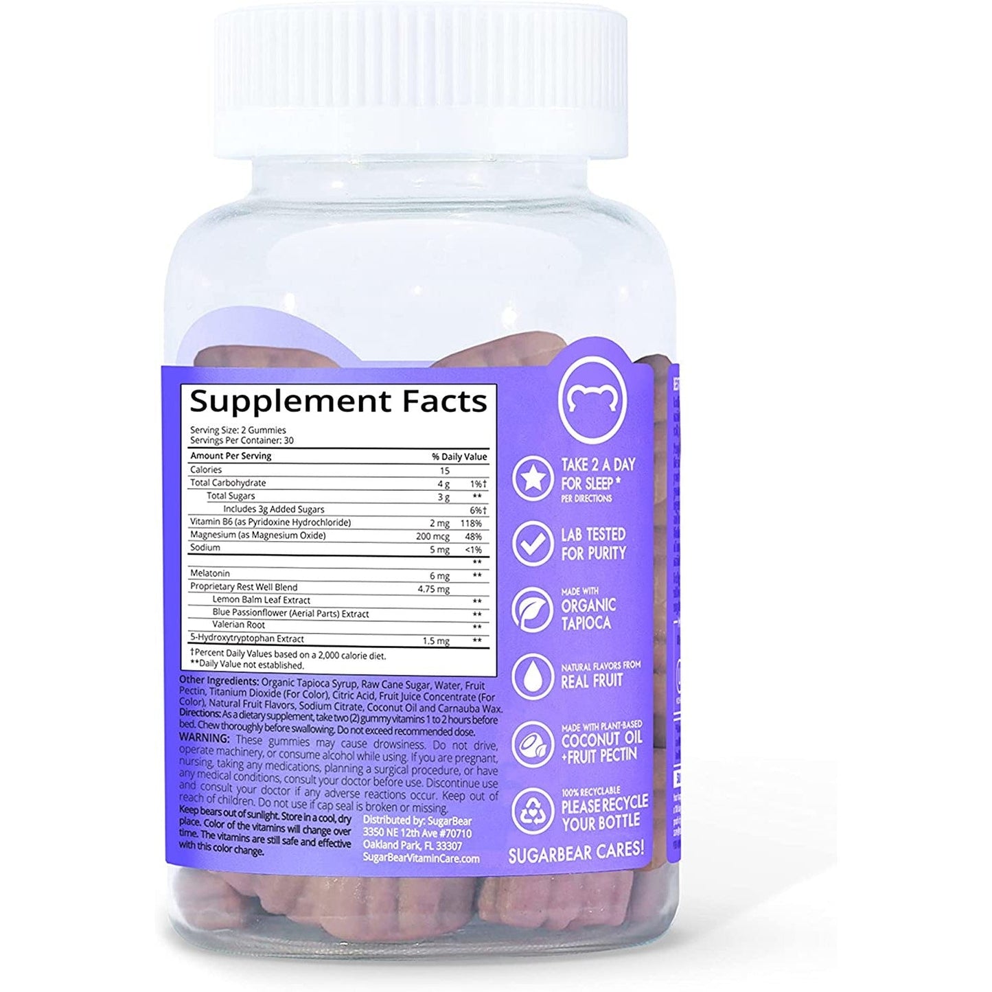 Sugarbear - Sleep Deep 5‑HTP Vitamin Gummies | 60 Gummies - Medaid International