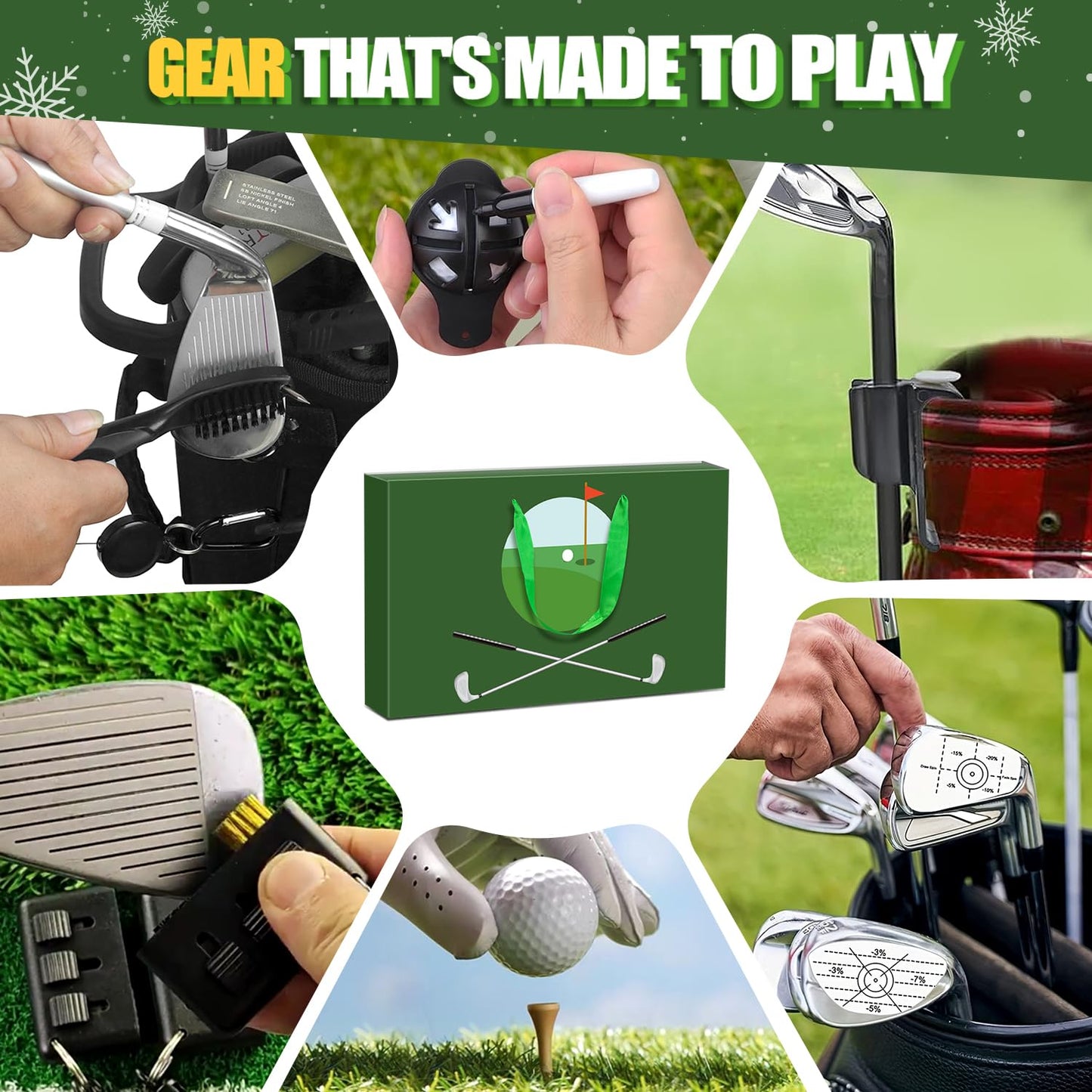MOVINPE Golf Advent Calendar 2025 for Men Teen Boys, 24 Days of Golf Accessories & Essentials, Christmas Countdown Gifts for Golf Lovers Players Beginners Clubs Markers Score Counter Brush - Medaid International