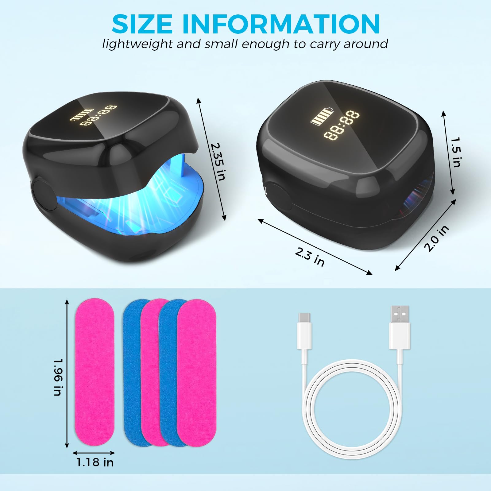 Nail Fungus Laser Treatment LED Light Device-Nail Fungus Light Device,Nail Fungus Cleaning Laser Device-Effective Rechargeable Nail Fungus Remover - Medaid International