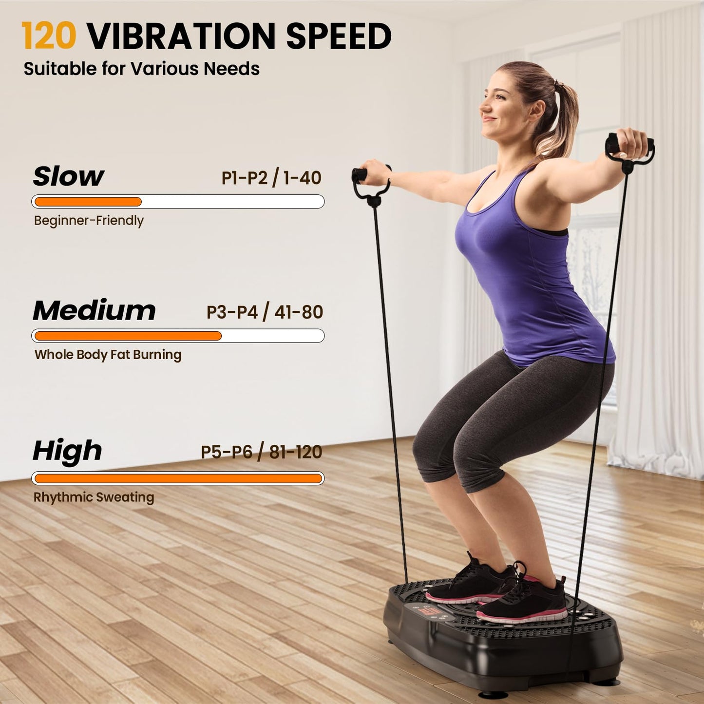 Vibration Plate Exercise Machine: TISSCARE Vibrating Plates for Weight Loss and Lymphatic Drainage, 400lbs Shake Plate Whole Body Workout Platform for Home Fitness Fat Burner Sedentary Office