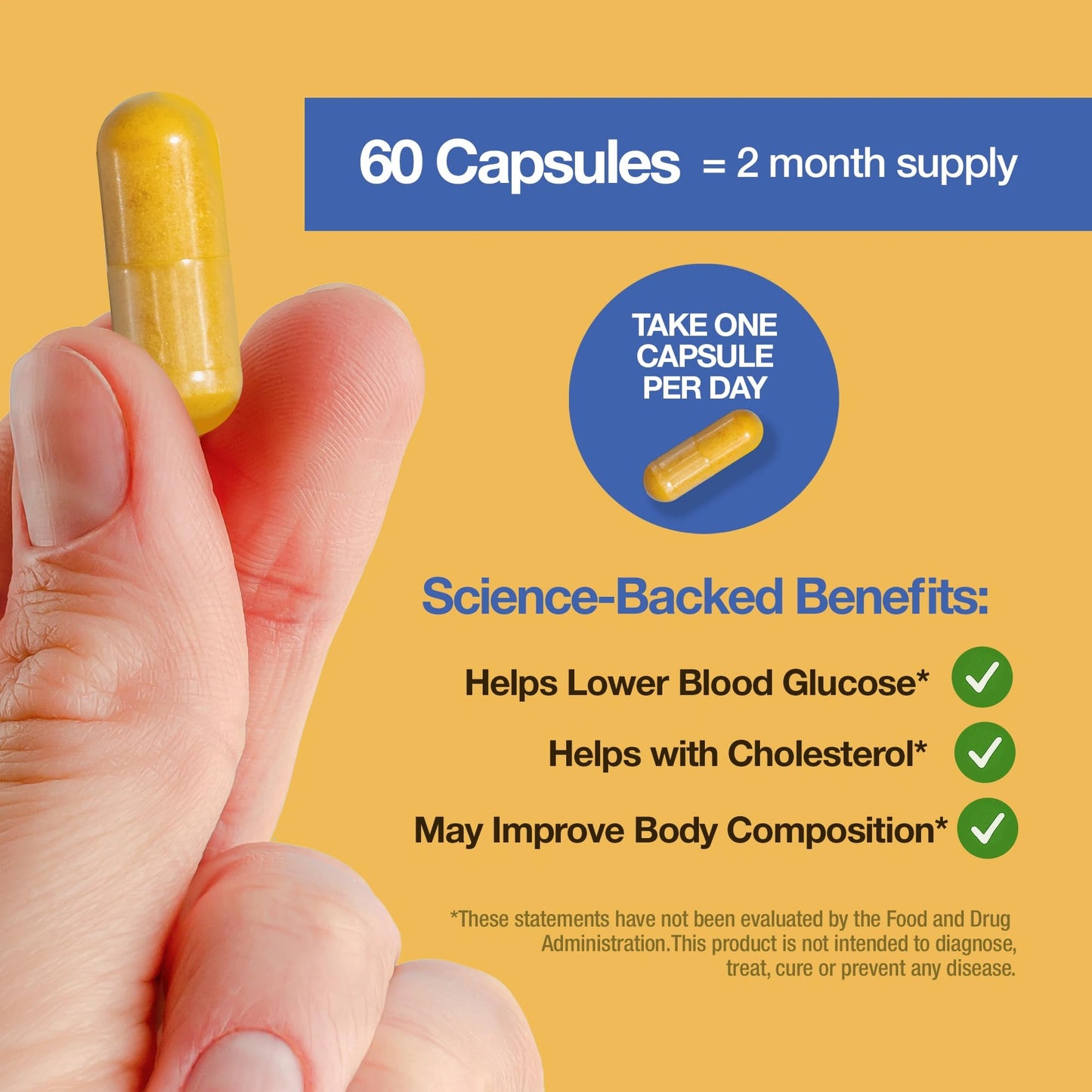 Feelgood Superfoods Berberine - High Absorption - 2200mg Equivalent - Herbal Supplement - Lower Blood Glucose - Helps Cholesterol - 60 Capsules - Medaid International