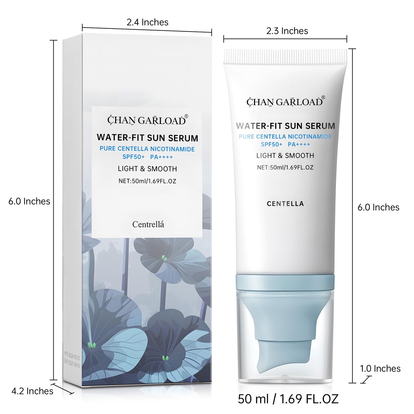 Korean Sunscreen for Face & Body – SPF 50+ Madagascar Centella Mineral Sunblock with Tinted Moisturizer, Hyaluronic Acid & Niacinamide, Lightweight & Hydrating Korean Skin Care, 50ml - Medaid International