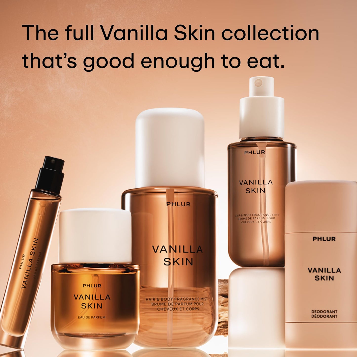 PHLUR Vanilla Skin Eau de Parfum - Full Size Perfume Spray Fragrance - Vanilla Perfume with Pink Pepper, Cashmere Wood & Sandalwood (50mL) - Medaid International