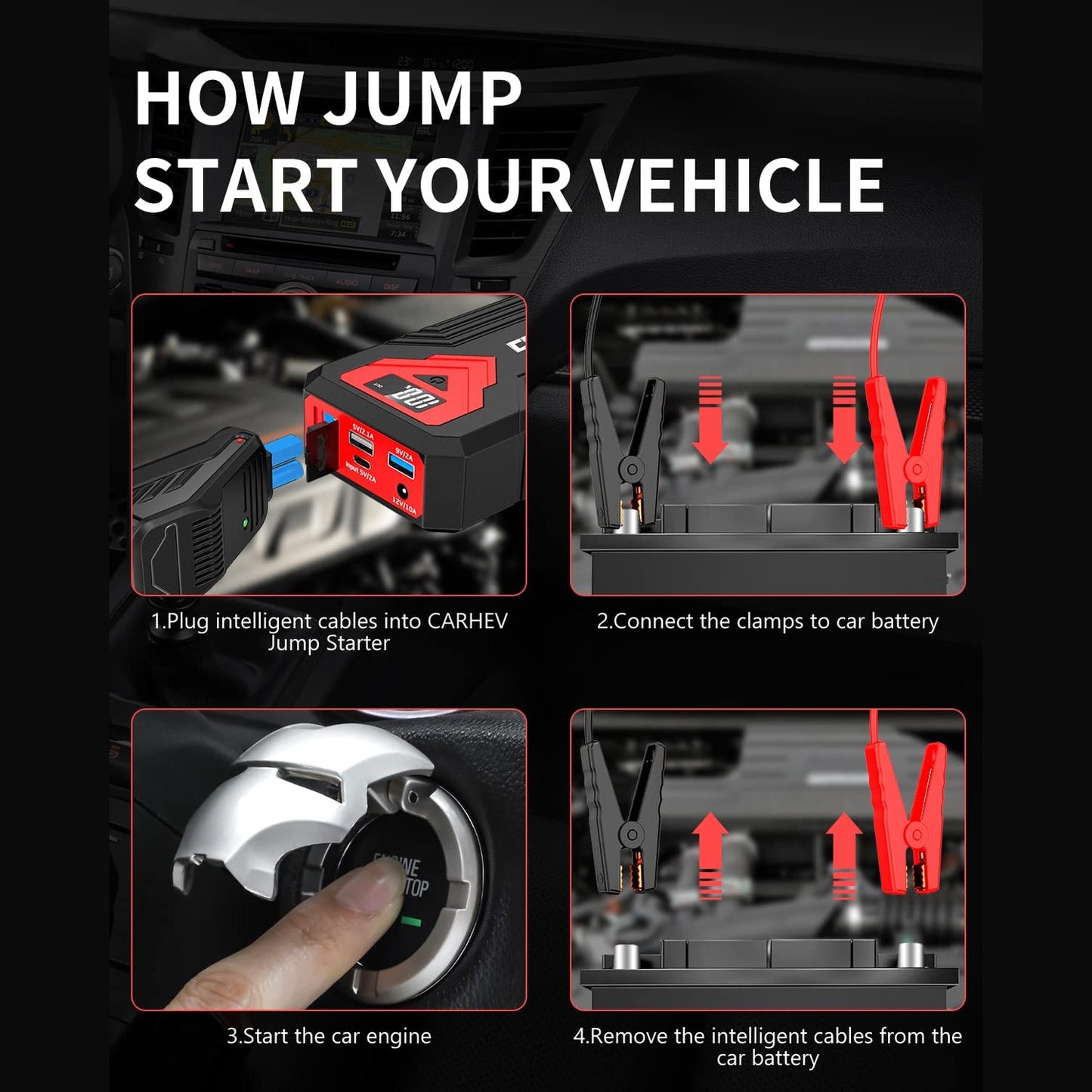 Powerful Car Battery Jump Starter