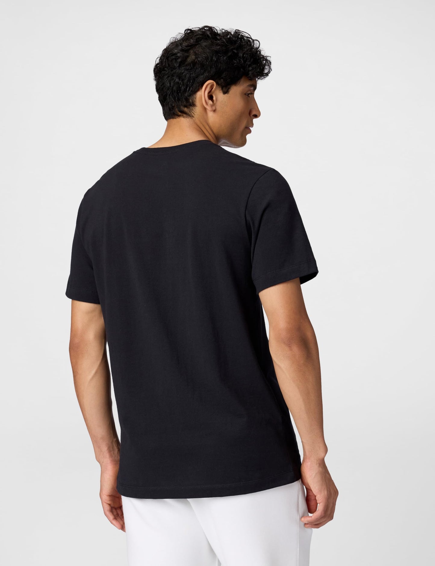 Nike Men's Sportswear Icon Swoosh T-Shirt, Black/White, Small - Medaid International
