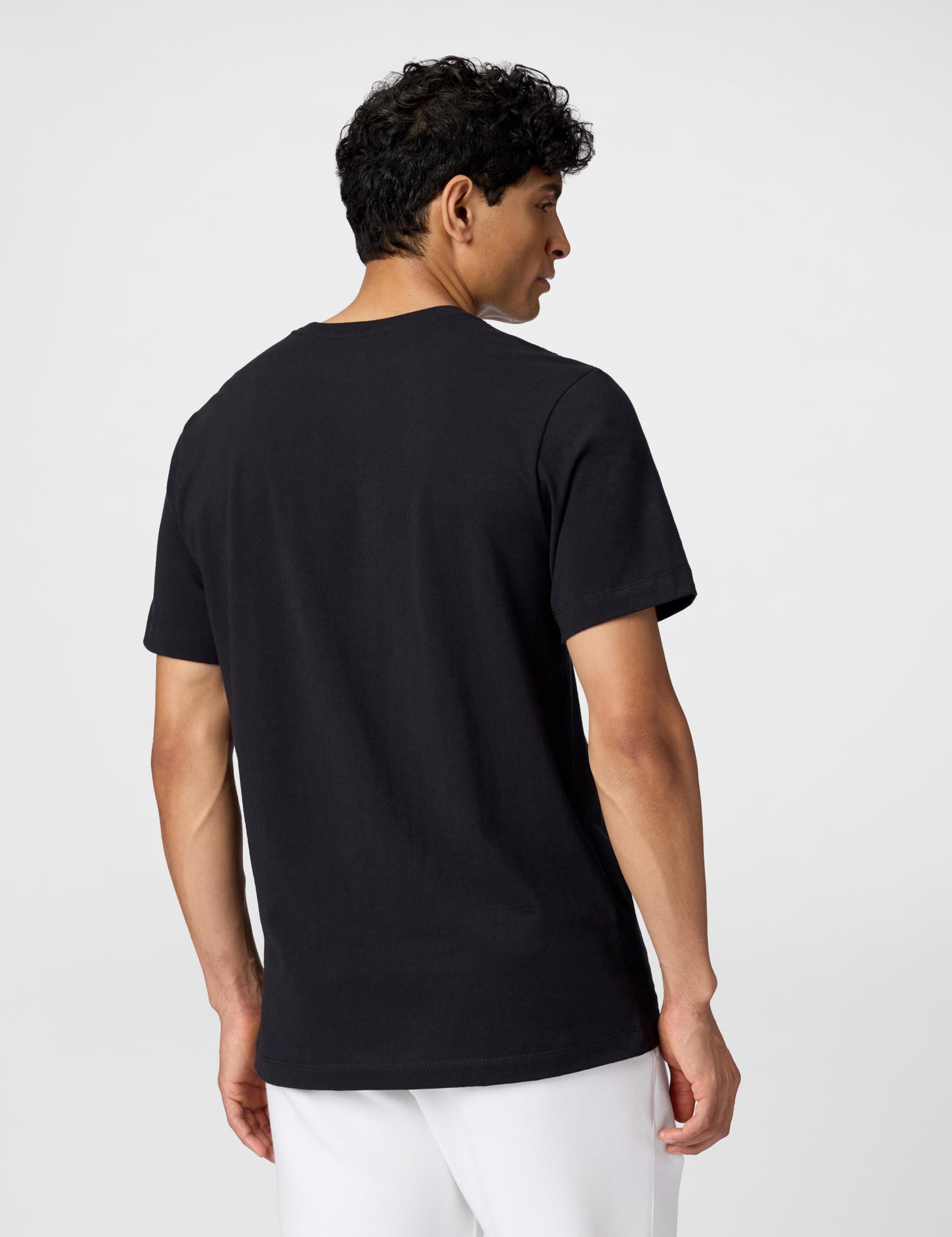 Nike Men's Sportswear Icon Swoosh T-Shirt, Black/White, Small - Medaid International