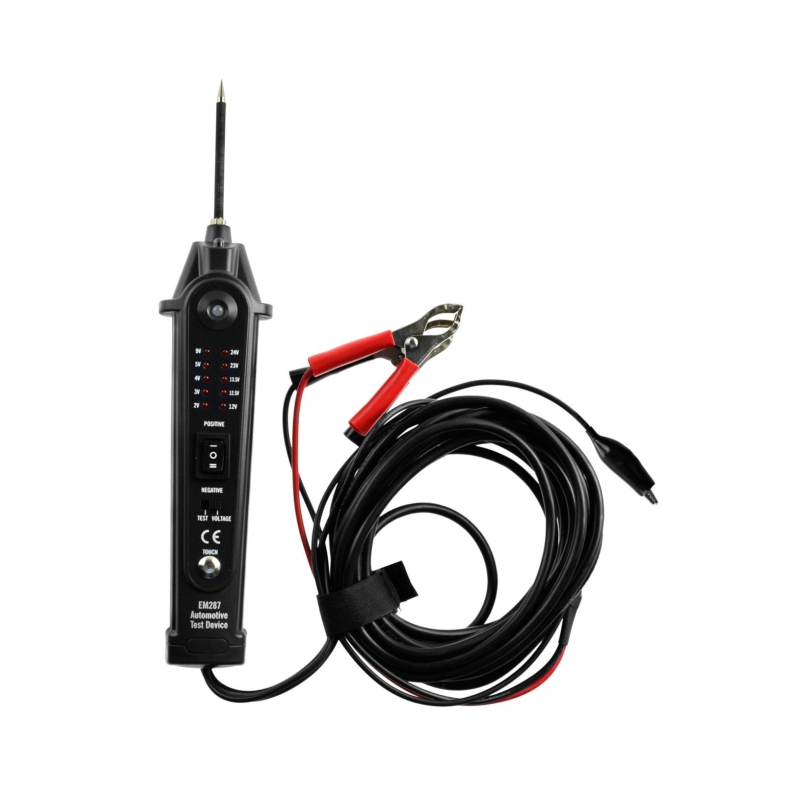 ALLOSUN Automotive Electrical Circuit Tester DC 2-24V EM287 Auto Electrical System Diagnosis Test Device, Black - Medaid International