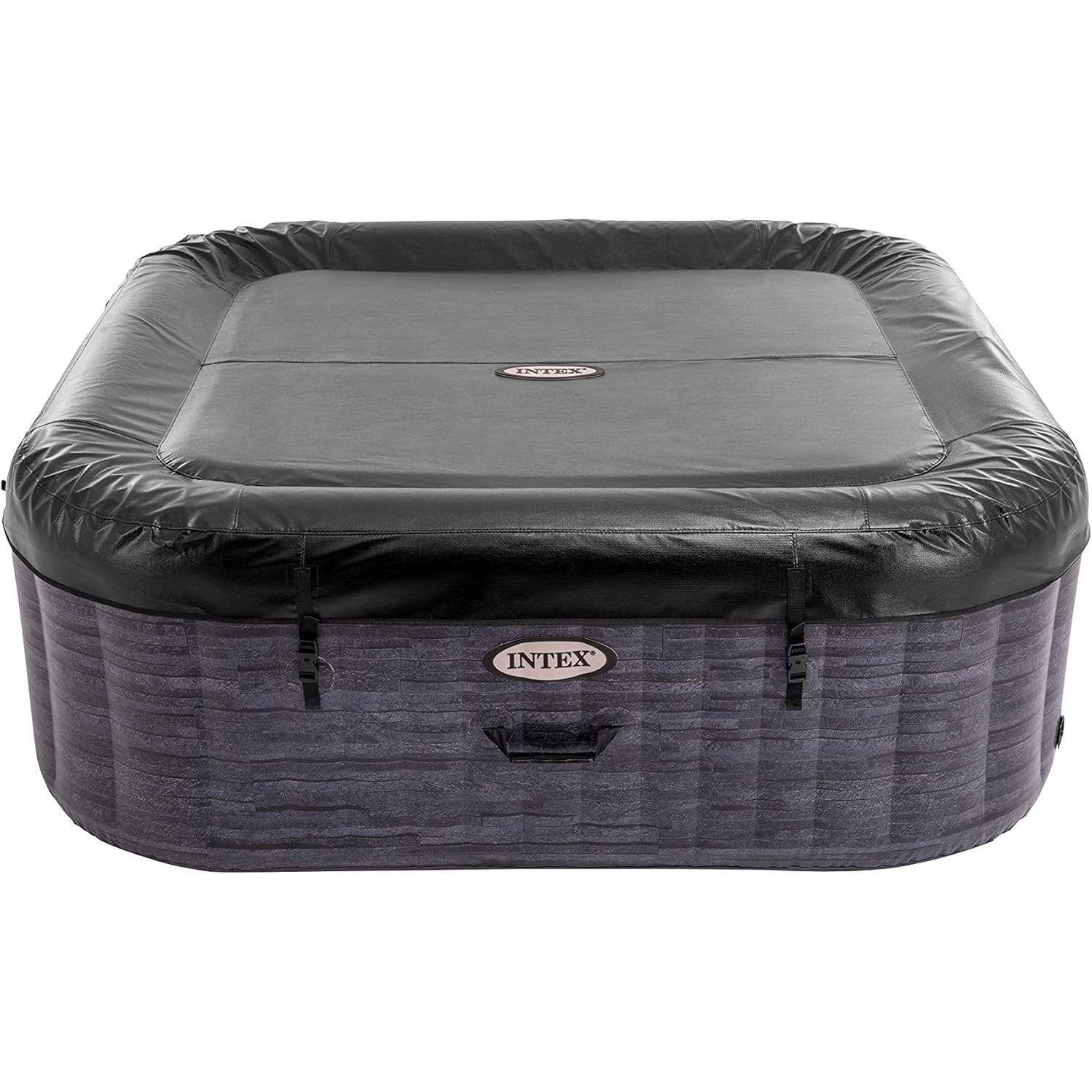 4-Person Greystone Deluxe Square Bubble Spa Set - Medaid International